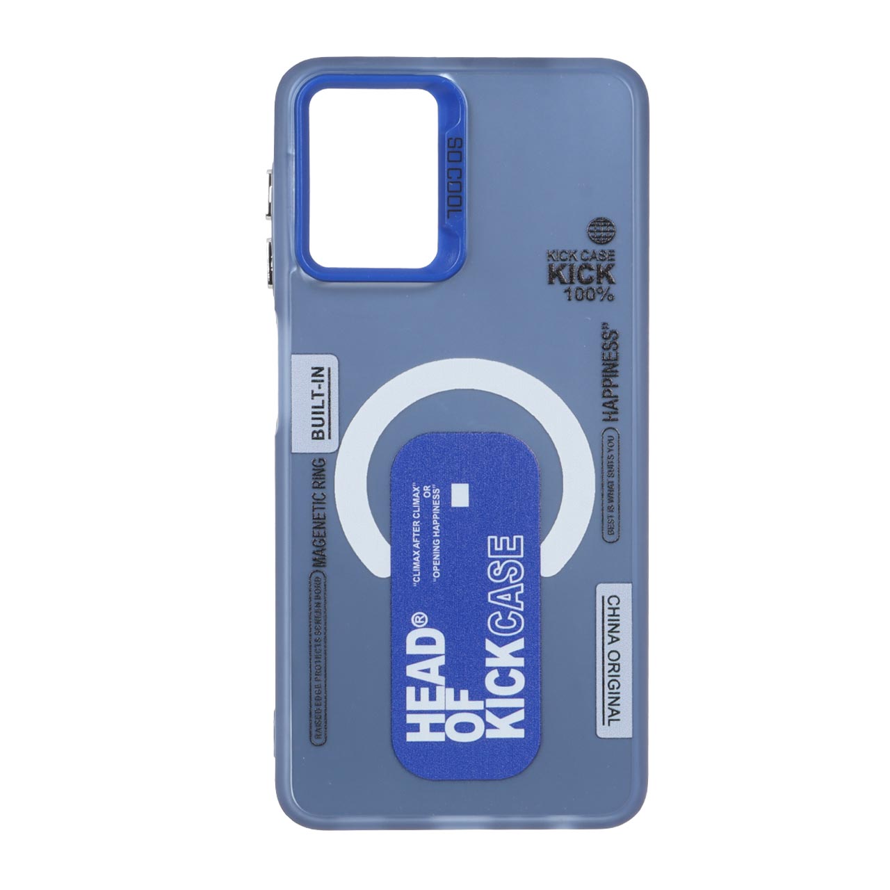 قاب مگ سیف SO COOL Kick Case با پایه نگهدارنده مناسب برای سامسونگ گلکسی A22 4G / M32 4G / F22 - آبی