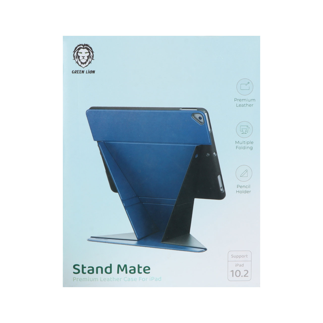 استند نگه دارنده آی پد Green Lion مدل Stand Mate GNKSTMIPC102BL مناسب برای آی پد سایز 10.2 اینچی - آبی