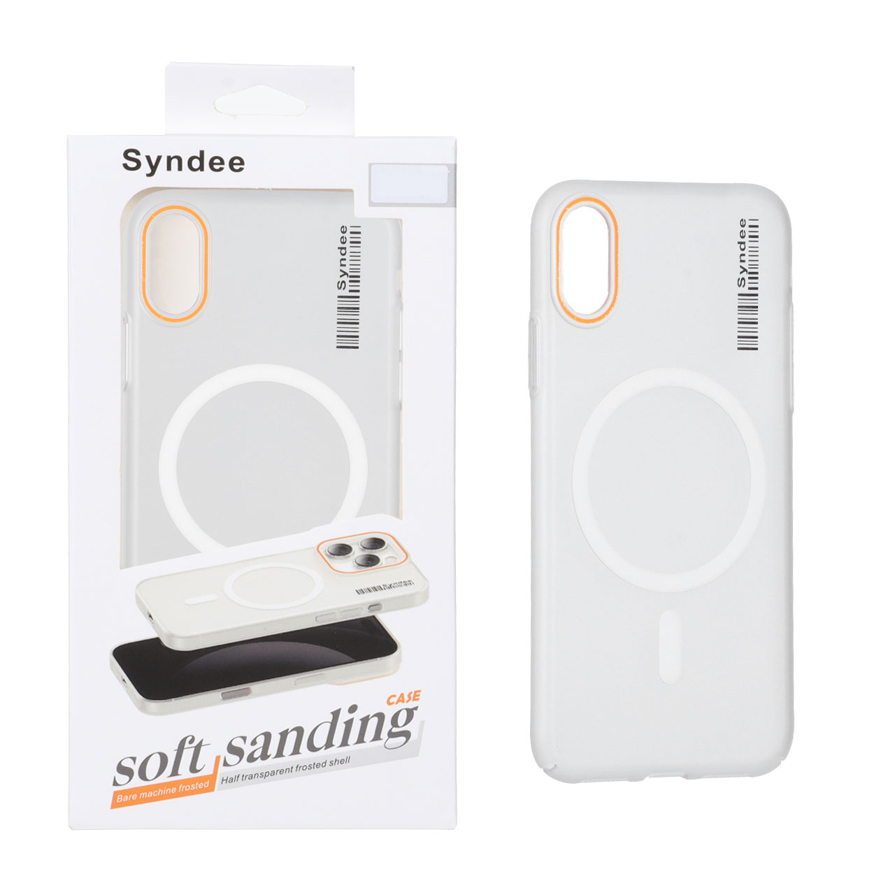 قاب اورجینال Syndee مات مگ‌سیف سفید مناسب برای آیفون X و آیفون XS