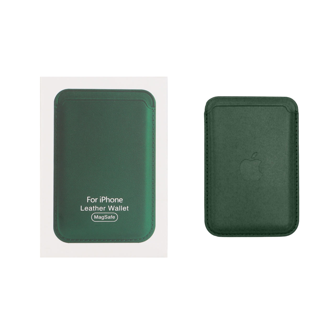 جاکارتی چرمی مگ سیف Apple Leather Wallet - رنگ سبز