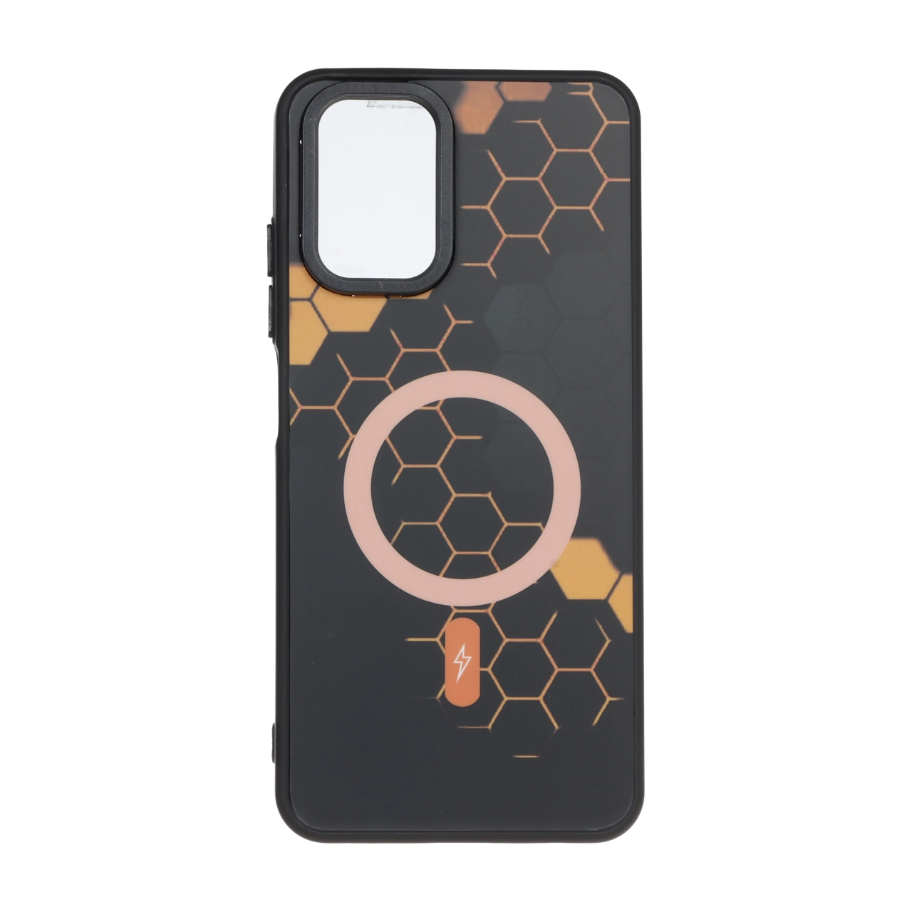قاب طرح Hexagon مگ سیف نارنجی مناسب برای شیائومی ردمی نوت ۱۰ فور جی / ردمی نوت ۱۰ اس / پوکو ام فایو اس
