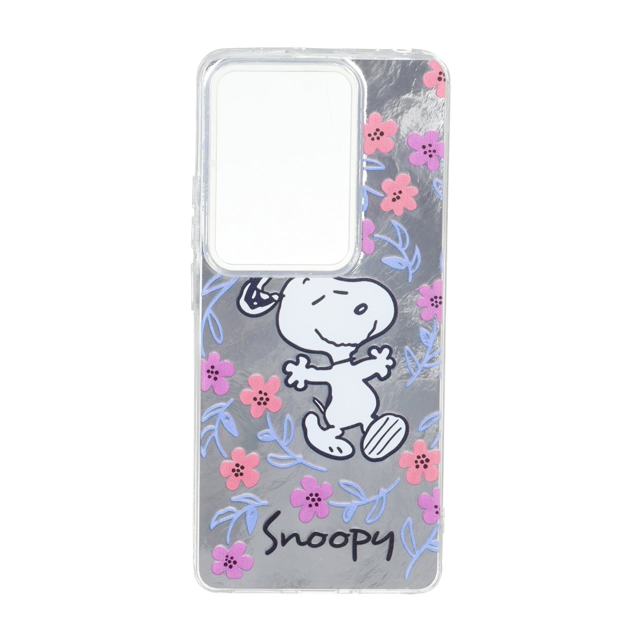 قاب طرح Snoopy گلدار اطلسی دور ژله ای مناسب برای شیائومی Redmi Note 14S، Redmi Note 13 Pro 4G و Poco M6 Pro 4G