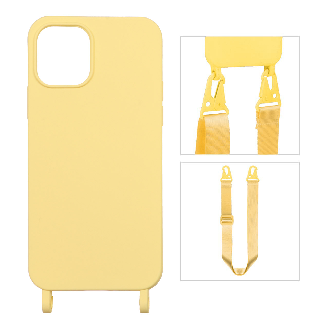 قاب CrossBody با بند لندیار Apple iPhone 11 Pro - زرد