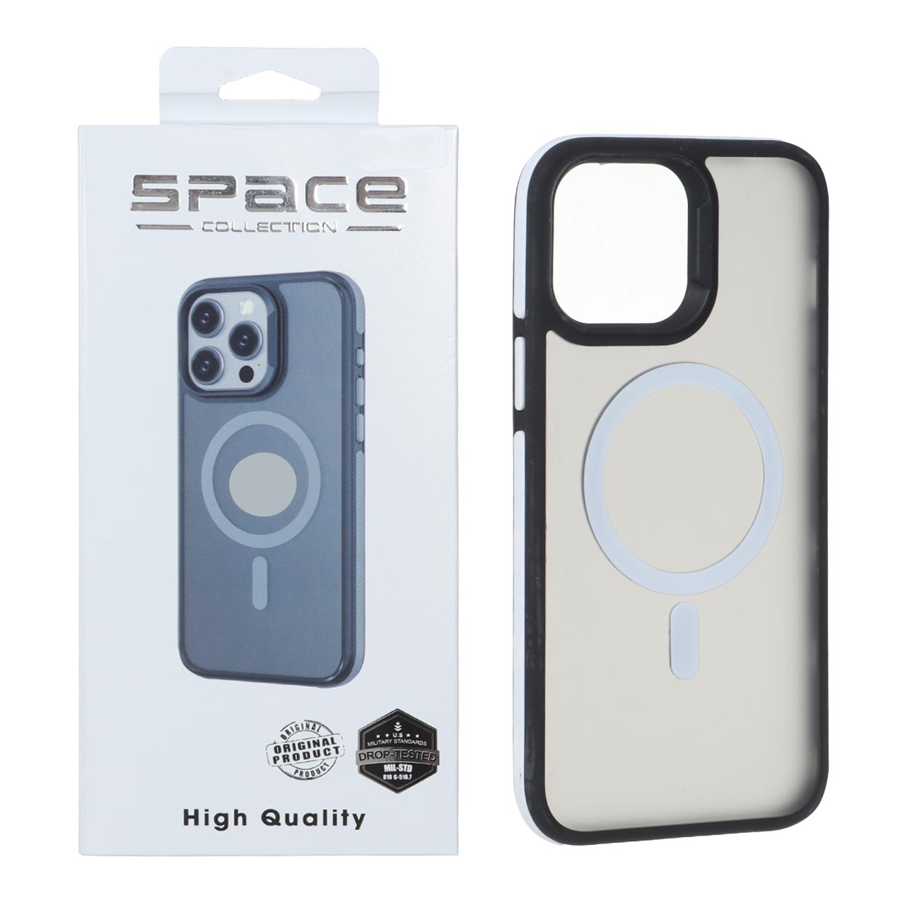 قاب Space مات مگ سیف دور هاشور مناسب برای آیفون ۱۲ پرو مکس