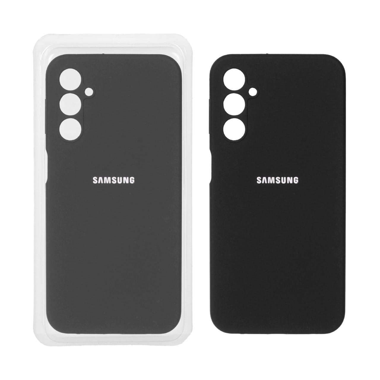 قاب سیلیکونی پاک کنی محافظ لنزدار اورجینال Samsung Galaxy A24 - مشکی (پک اصلی)