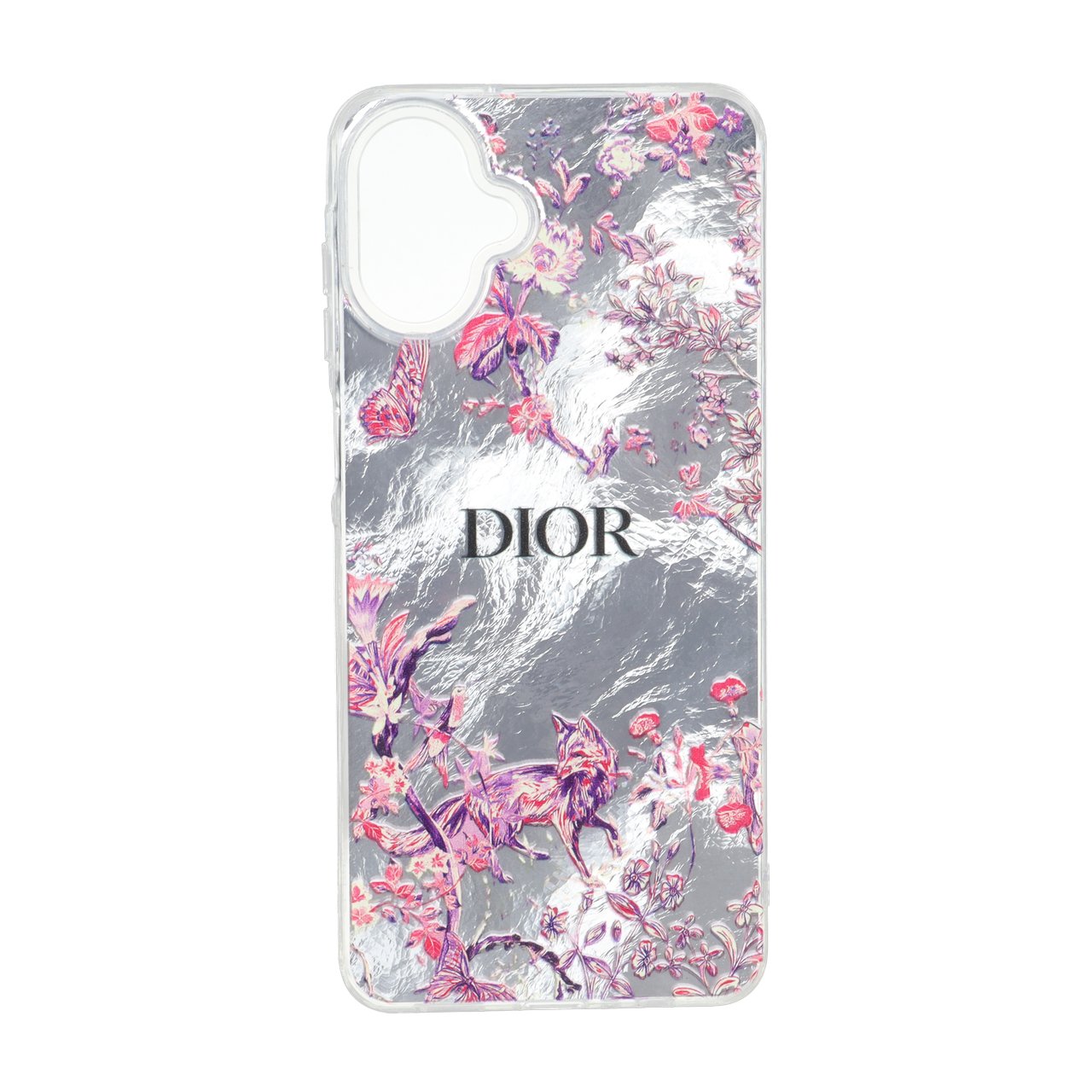 قاب طرح دیور (Dior) گل و حیوانات اطلسی دور ژله ای مناسب برای سامسونگ گلکسی A07