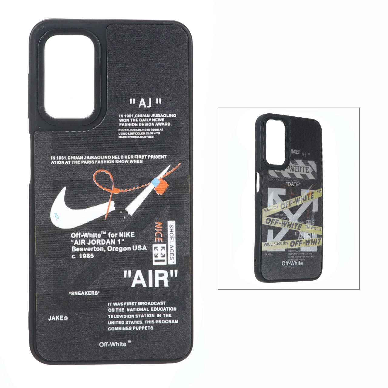 قاب طرح Off-White نایکی مناسب برای سامسونگ گلکسی A13 4G, A13 5G, A04s, M13 4G, M23 و F13