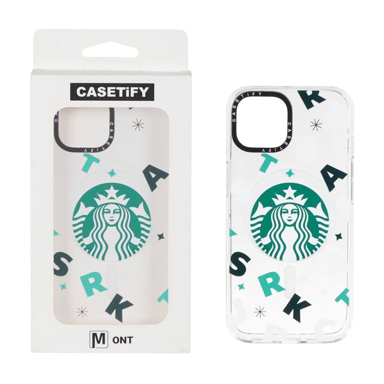 قاب Casetify شفاف Magsafe طرح دار Apple iPhone 15 / iPhone 14 / iPhone 13 - کد 97