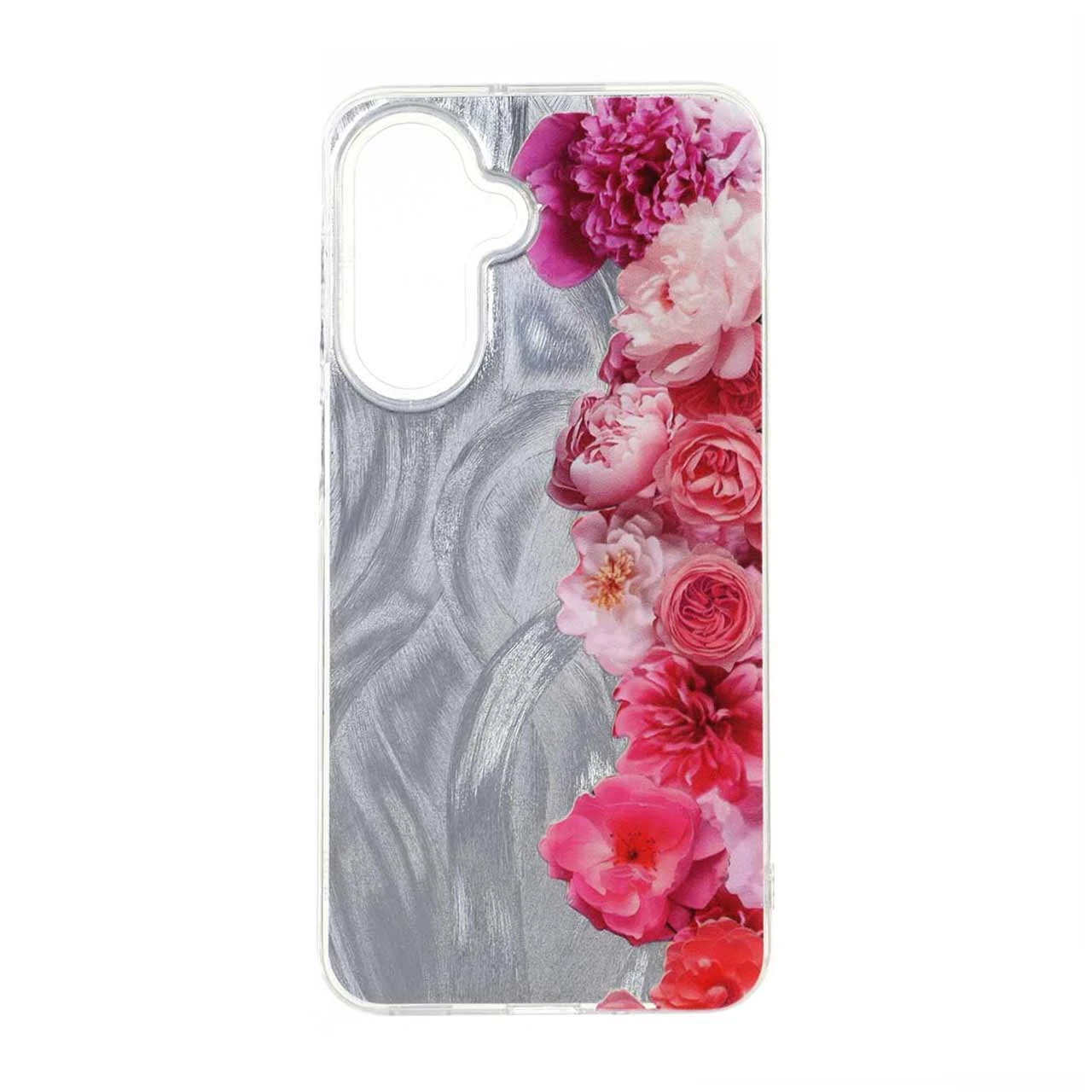 قاب طرح اطلسی Flower دور شفاف طرح 101 مناسب برای سامسونگ گلکسی A17 / A26