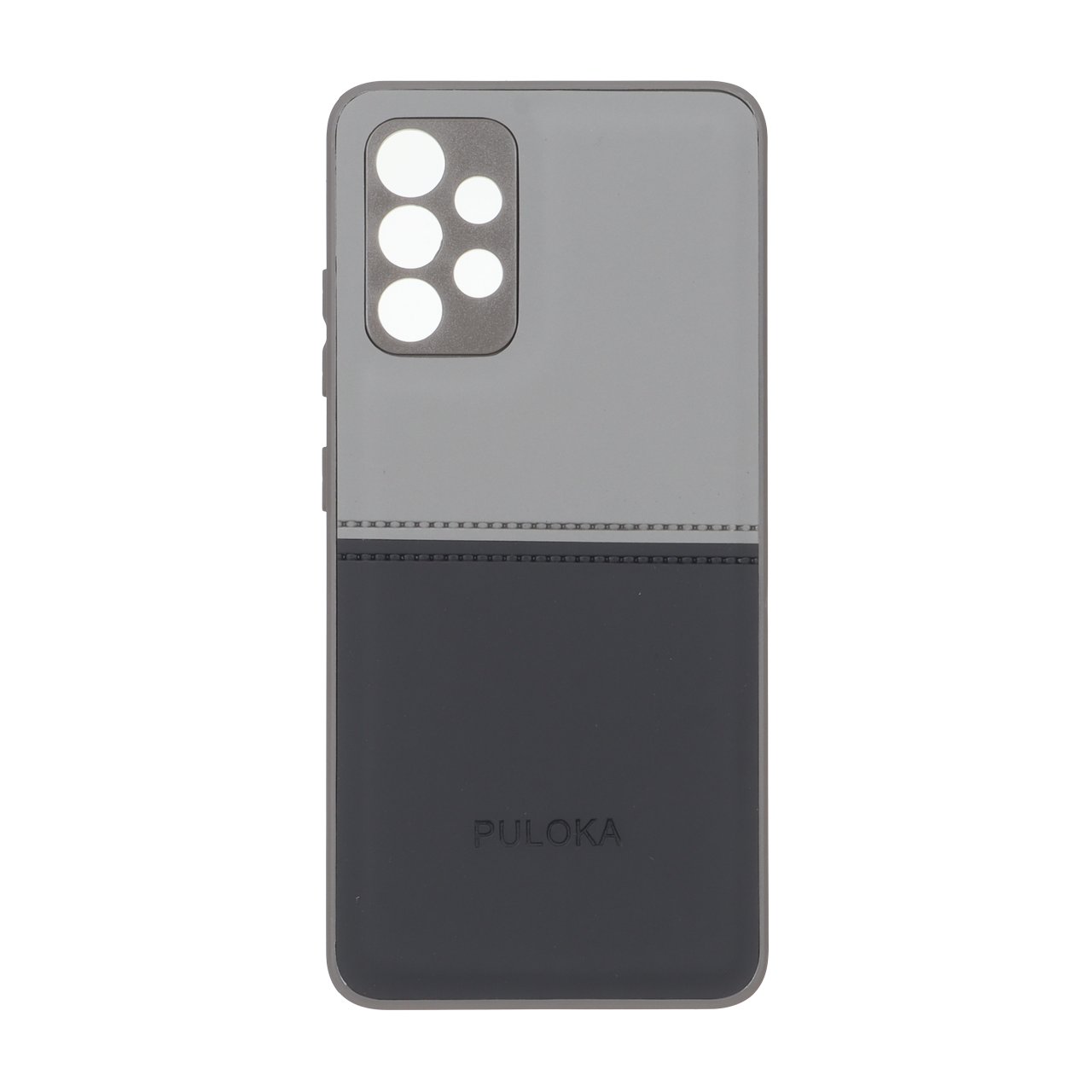 قاب Puloka طرح جیر دو تکه دوخت دار مناسب برای سامسونگ گلکسی A32 4G - طوسی