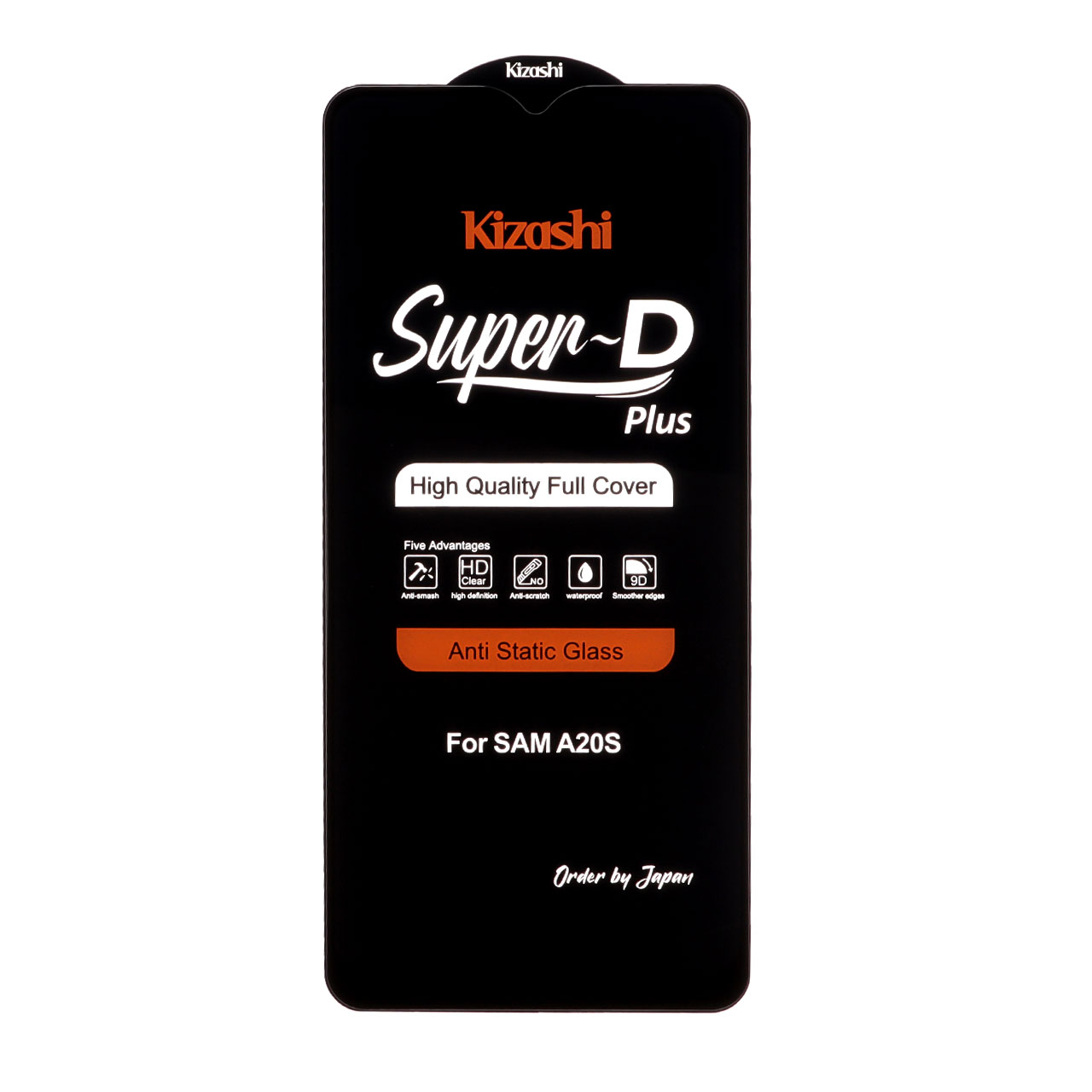 محافظ صفحه نمایش شیشه ای Full Cover SuperD Plus Kizashi مناسب برای سامسونگ A20S