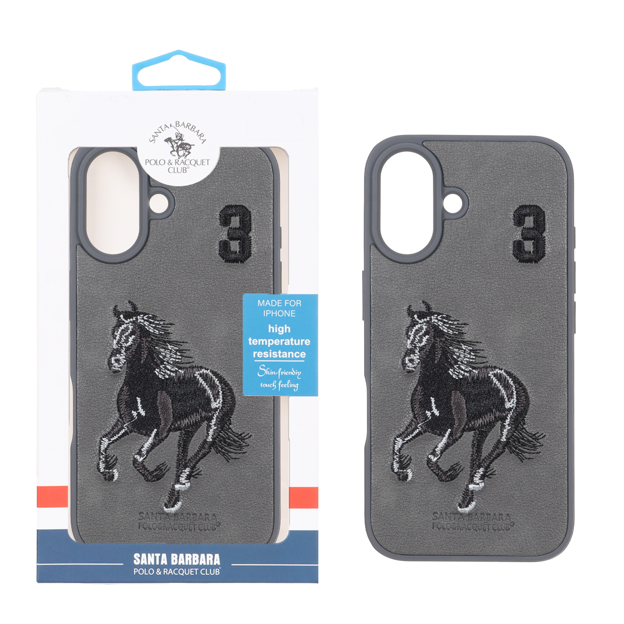 قاب چرمی طرح اسب Santa Barbara Polo مدل 304 مناسب برای آیفون ۱۶