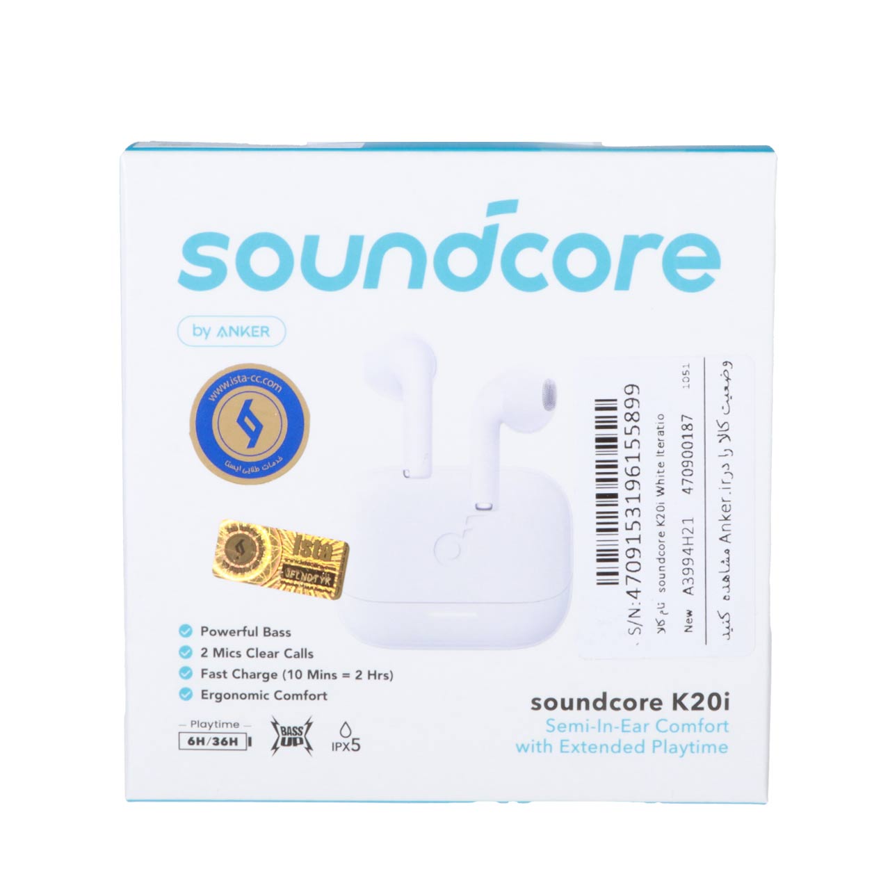 ایربادز بی سیم ANKER مدل K20i A3994H21 - سفید