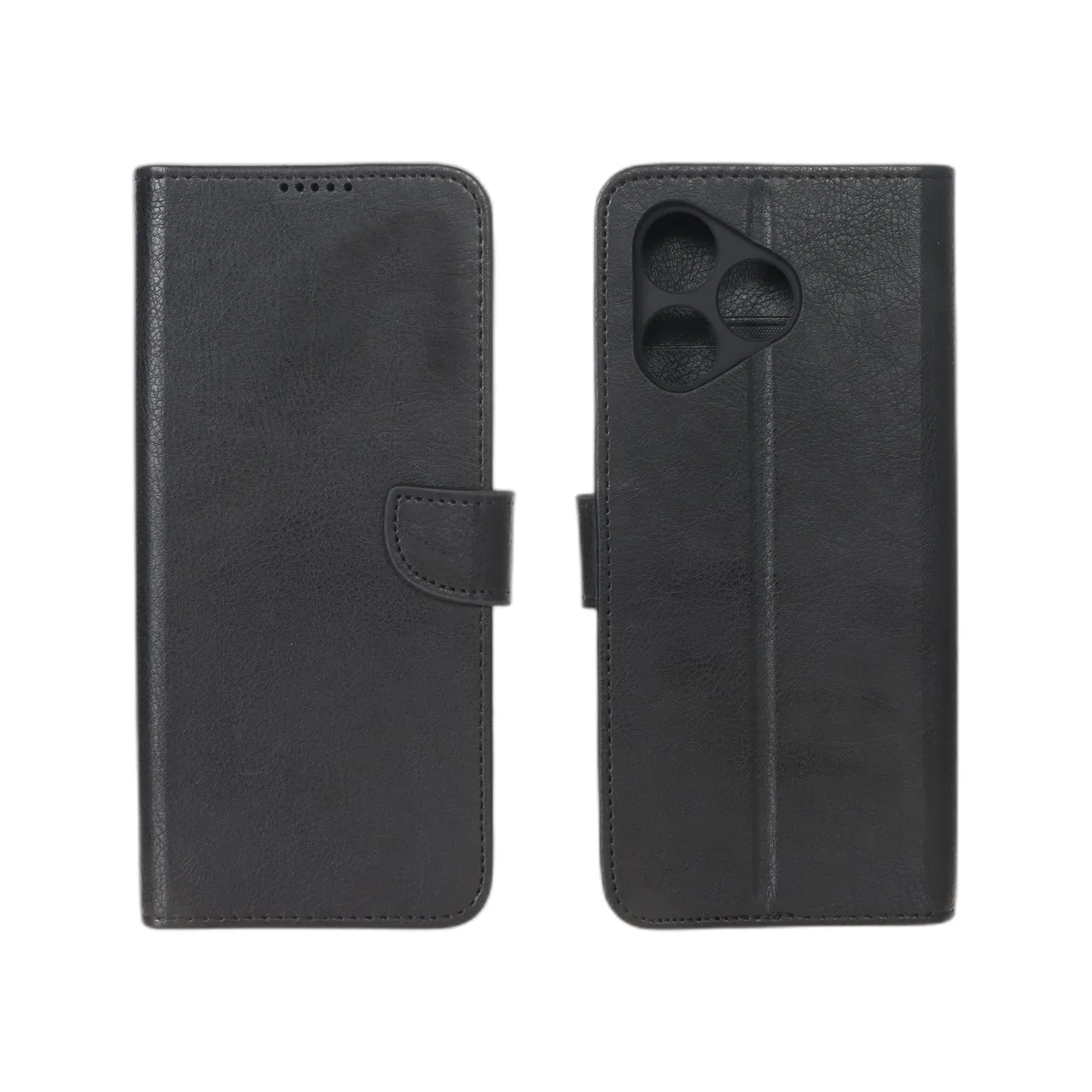 کیف چرمی مگنتی محافظ لنزدار مناسب برای گوشی Honor 400 Lite - مشکی