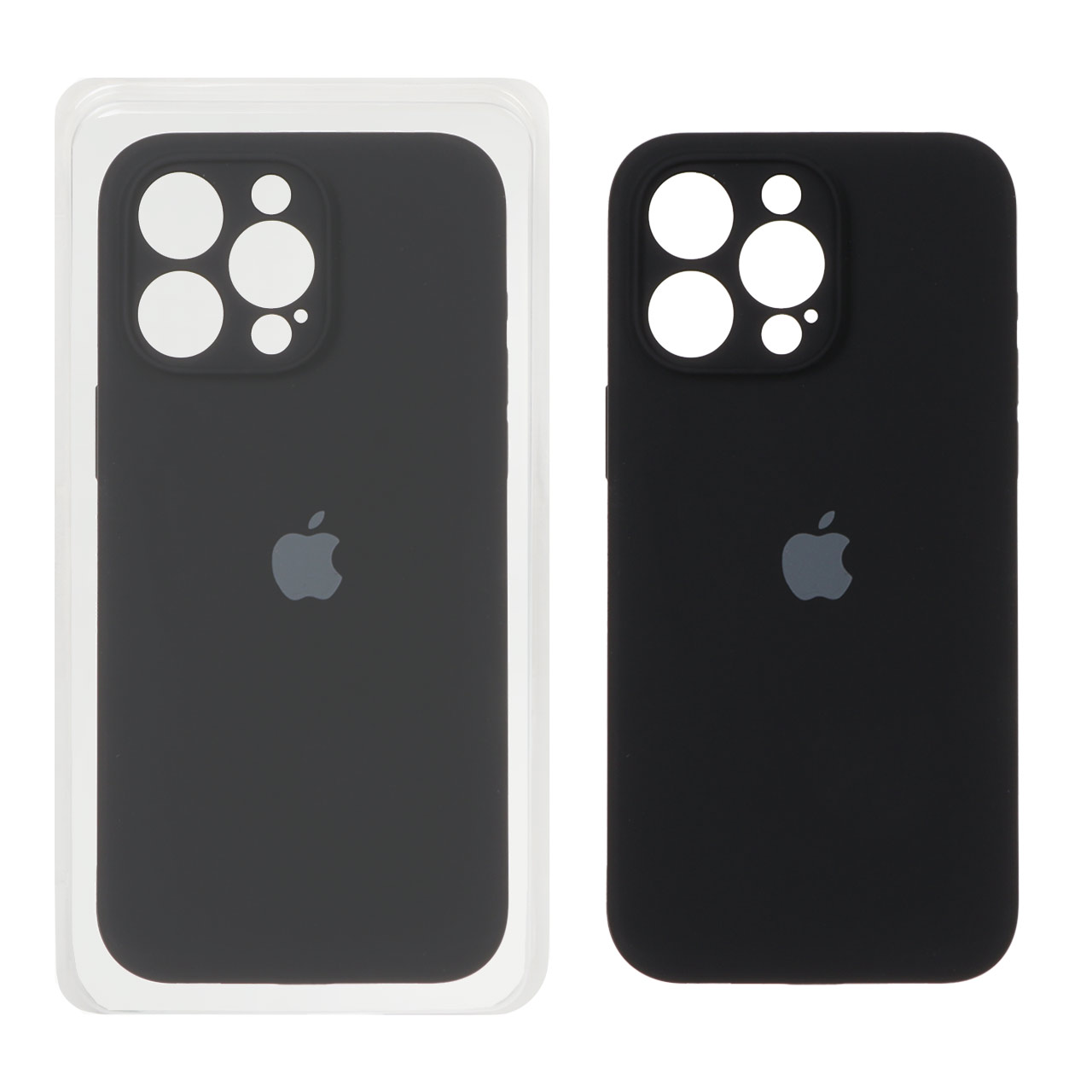 قاب سیلیکونی پاک کنی اورجینال ++A مدل Apple iPhone 15 Pro Max - مشکی (پک دار)
