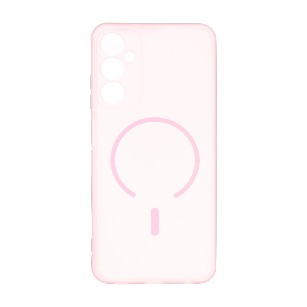 قاب ژله ای مات طرح مگ سیف Power محافظ لنزدار Samsung Galaxy A05s / M14 4G / F14 4G - صورتی