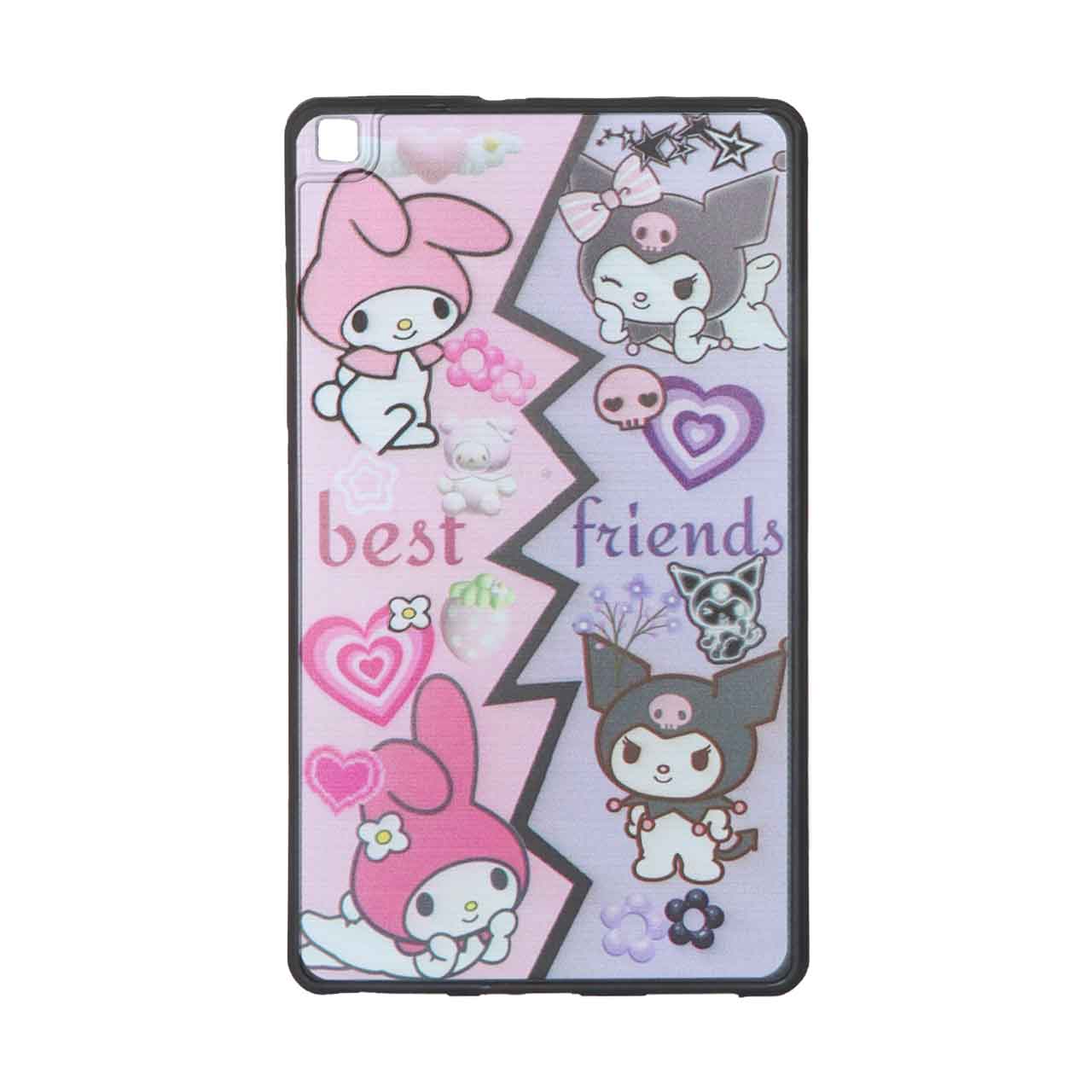 قاب ژله ای طرح مای ملودی و کورومی Best Friends مناسب برای تبلت سامسونگ گلکسی تب A8 (2019)