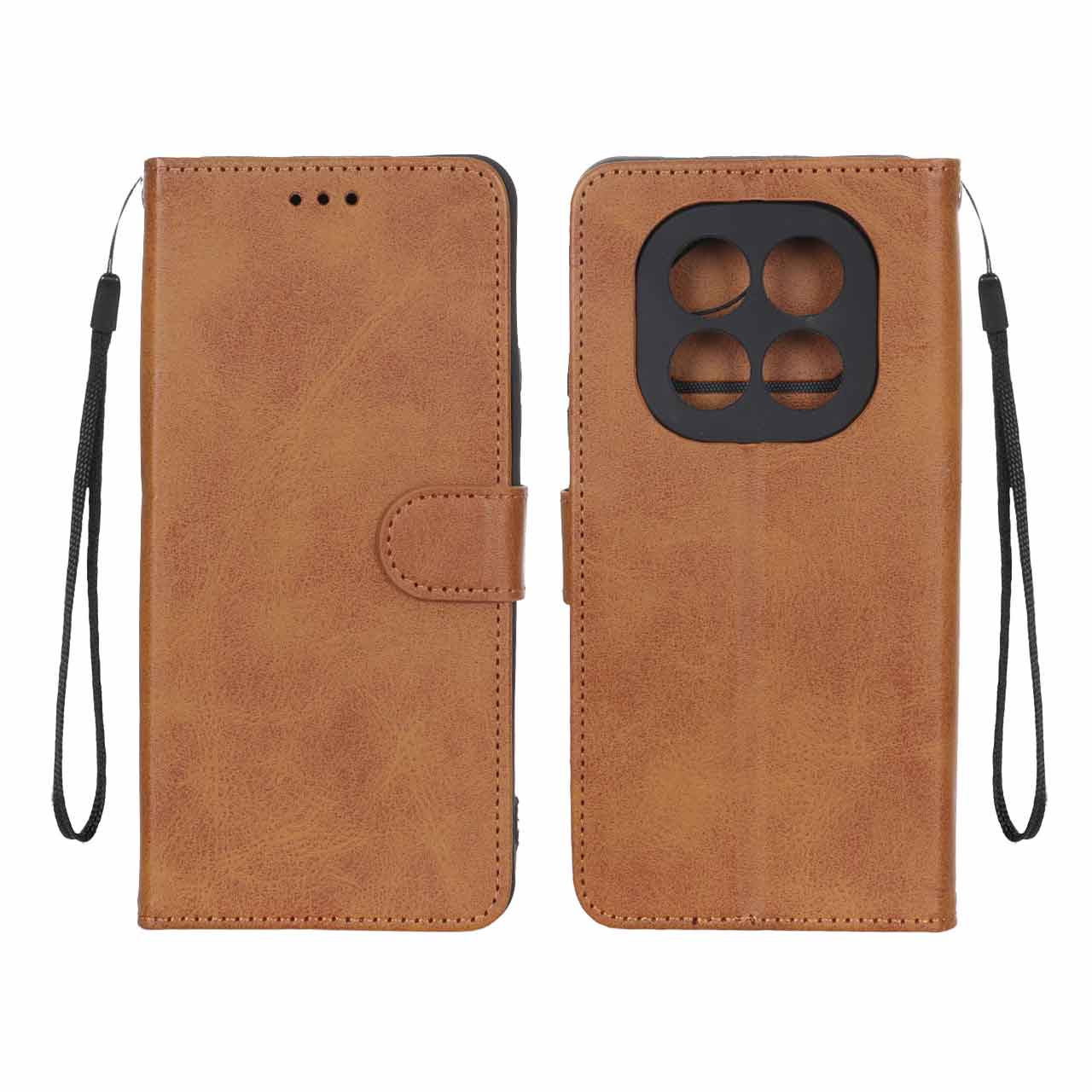 کیف مگنتی چرم مصنوعی مدل عسلی مناسب برای شیائومی ردمی نوت ۱۵ پرو 4G