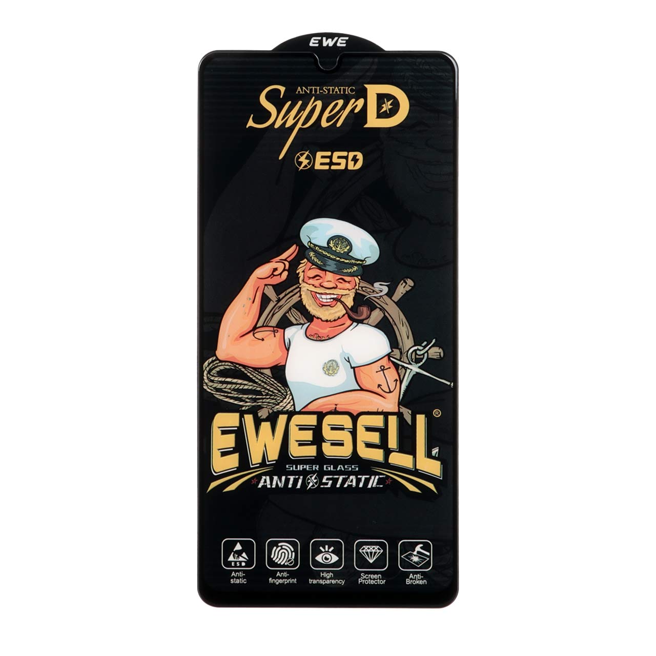 محافظ صفحه نمایش شیشه ای فول کاور Super D ESD مناسب برای سامسونگ A31 / A32 / A33 / A22 / F22 / M22 / M32