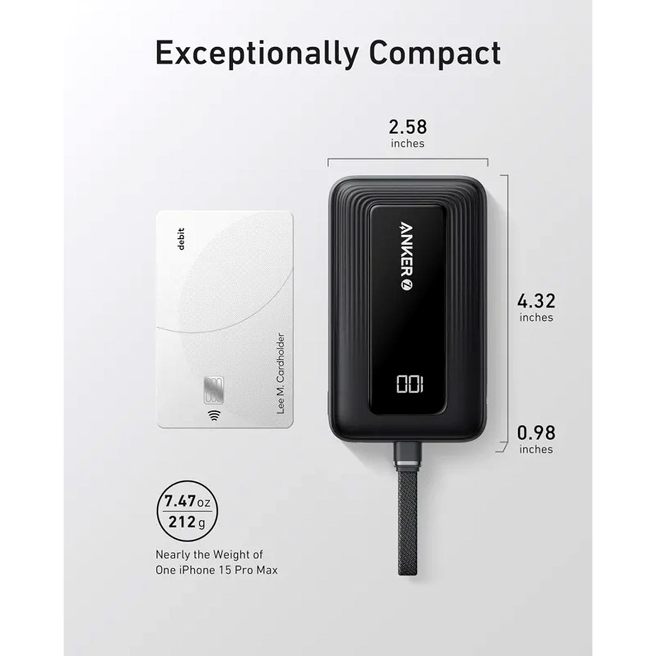 پاور بانک 30 وات فست شارژ ANKER 10000mAh مدل A1688H11