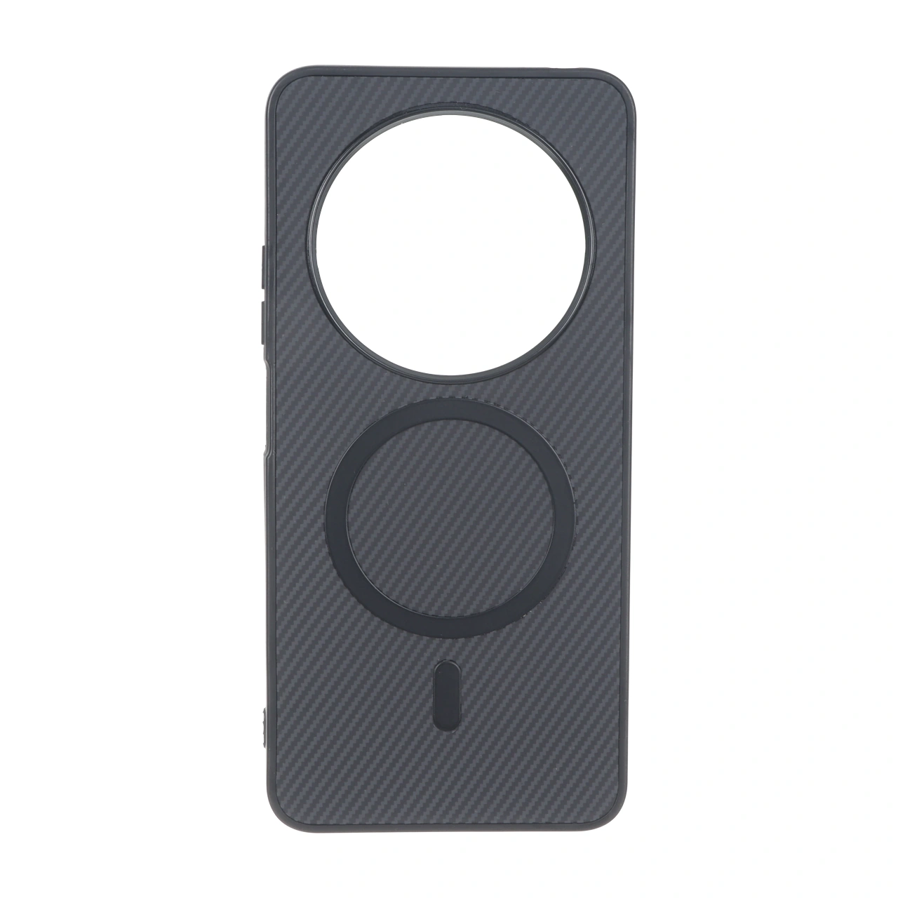قاب هاشور MagSafe فلزی Xiaomi Redmi 14C / Redmi A3 Pro / Redmi A4 / Poco C75 - مشکی
