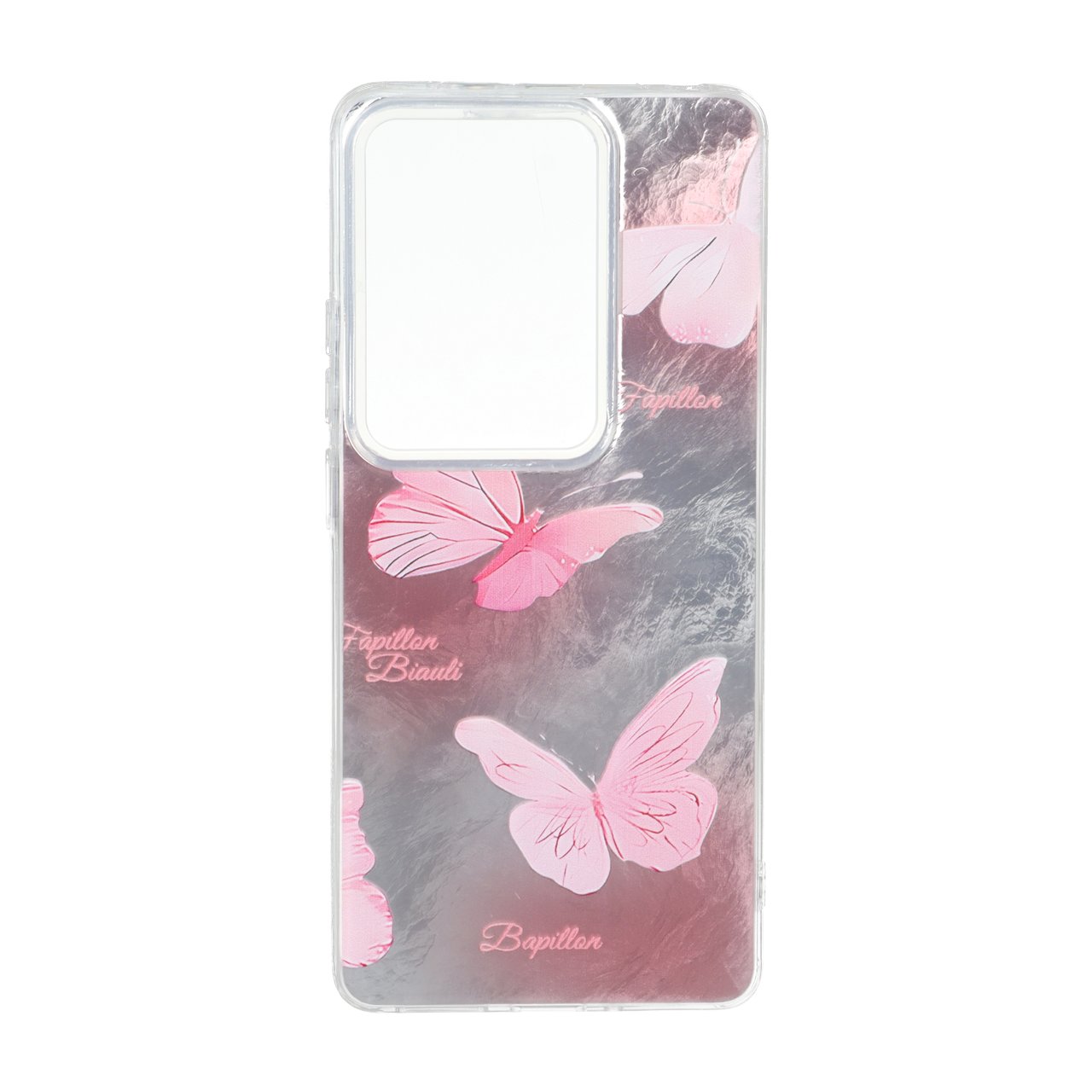 قاب طرح پروانه اطلسی دور ژله ای مناسب برای شیائومی ردمی نوت 14S، ردمی نوت 13 پرو 4G و پوکو M6 پرو 4G