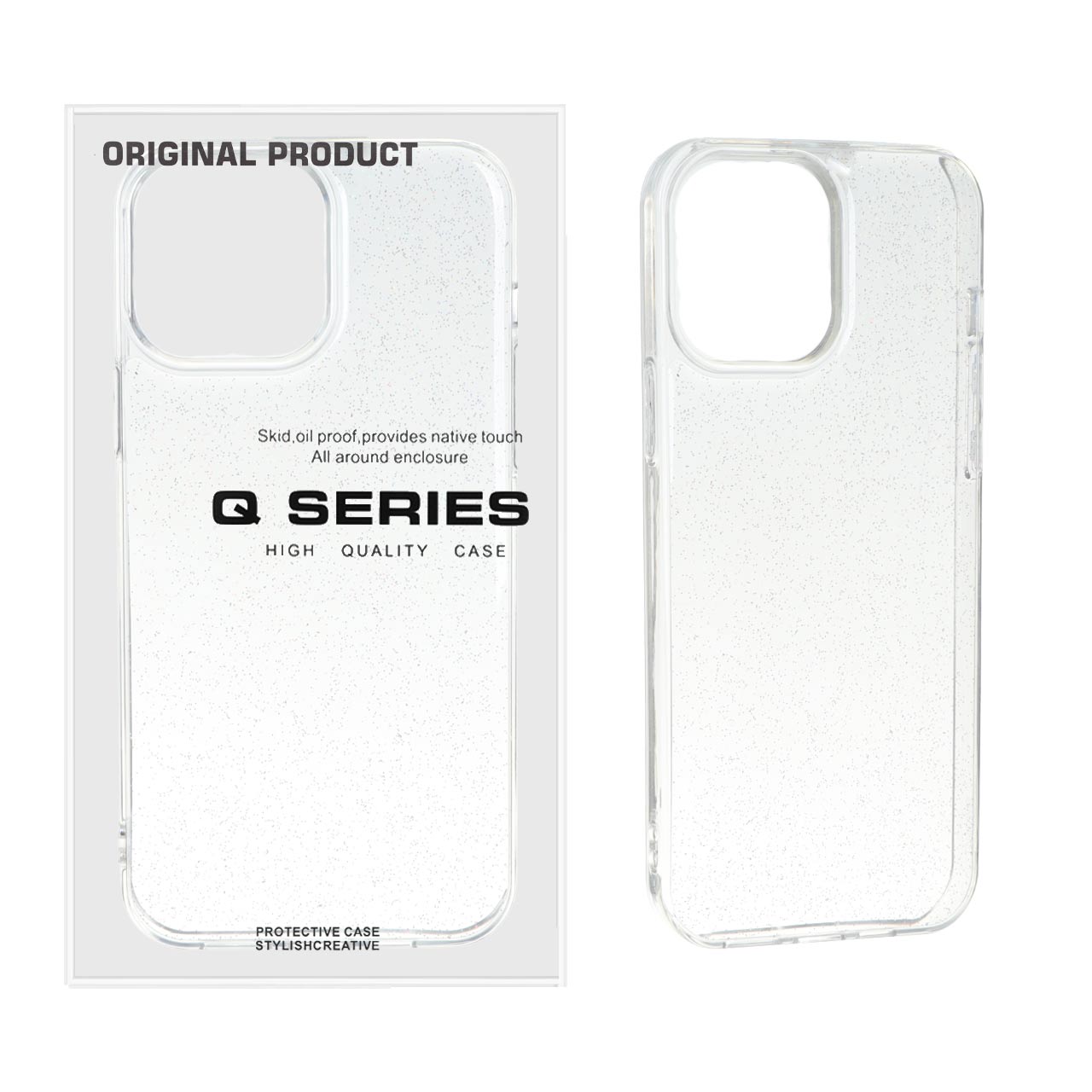 قاب Q Series رزینی شفاف اکلیلی Apple iPhone 13 Pro Max (پک دار) - MPS