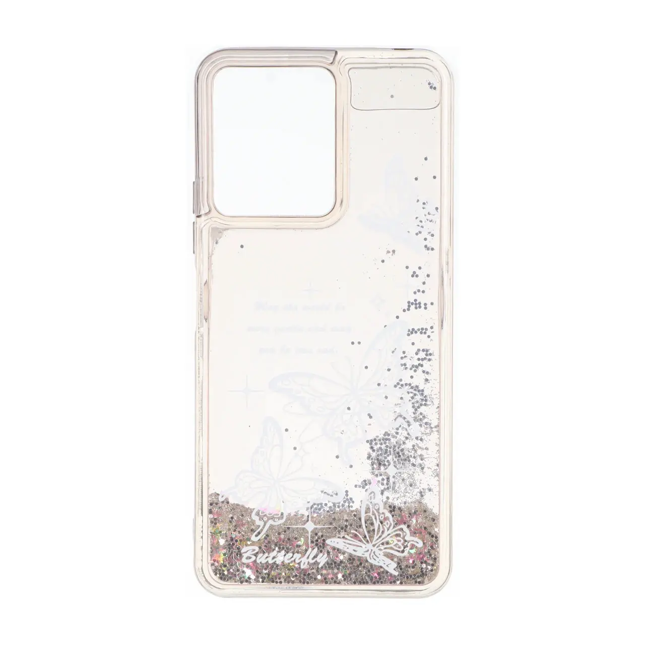 قاب آکواریومی اکلیلی طرح دار دور ژله ای Xiaomi Redmi 13C / Poco C65 - کد 269