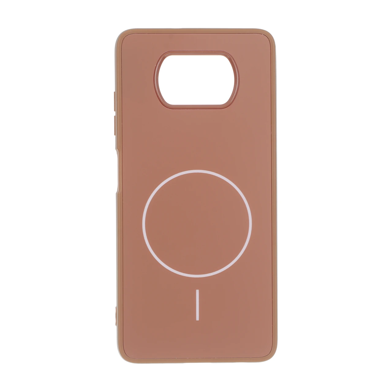 قاب طرح PVD مات طرح مگ سیف Xiaomi Poco X3 / Poco X3 Pro / Poco X3 NFC - قهوه ای
