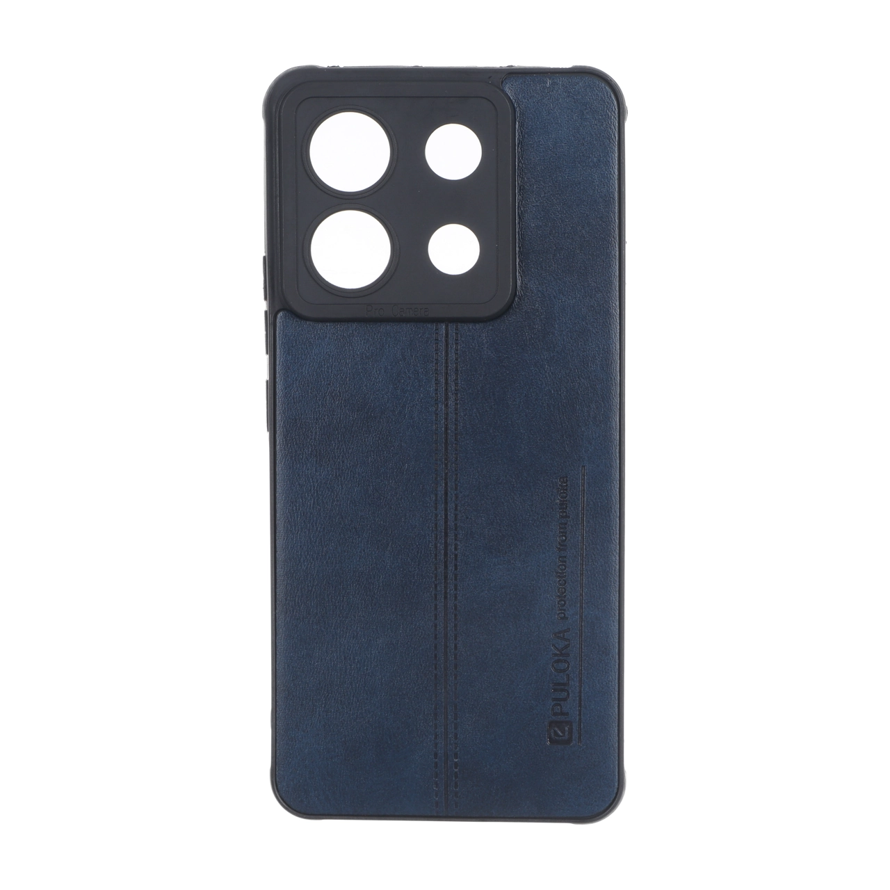 قاب Puloka طرح چرم دوخت دار محافظ لنزدار مناسب برای Xiaomi Redmi Note 13 Pro 5G و Poco X6 5G