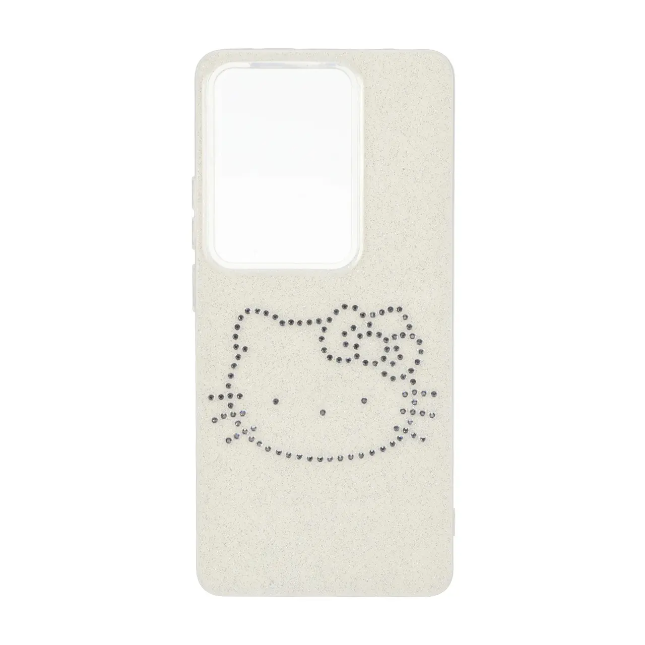 قاب اکلیلی Kitty نگین دار Xiaomi Redmi Note 14S / Note 13 Pro 4G / Poco M6 Pro 4G - کرم