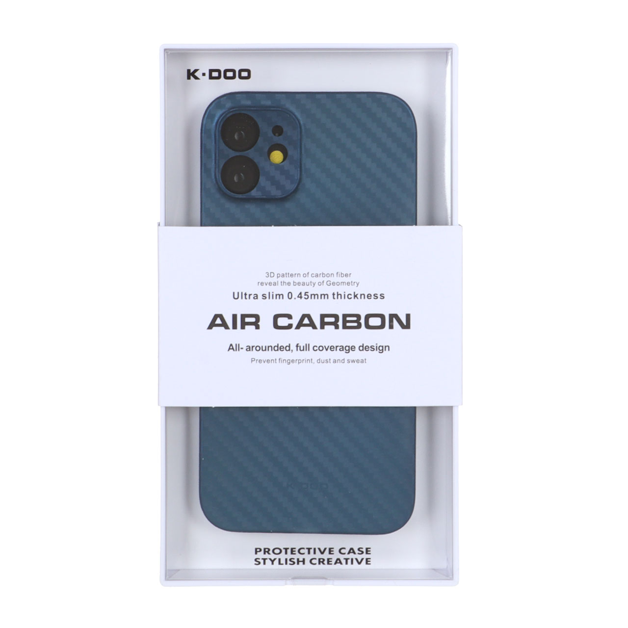 قاب محافظ لنزدار Apple iPhone 12 Original KZDoo Air Carbon - سرمه ای