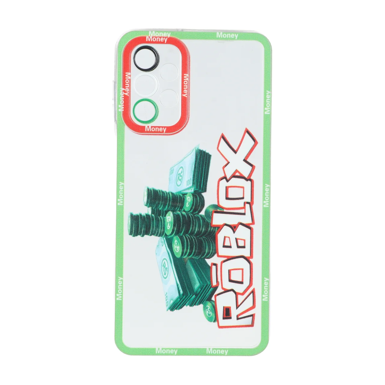قاب ژله ای طرح Roblox و پول دور سبز مناسب برای سامسونگ گلکسی A23