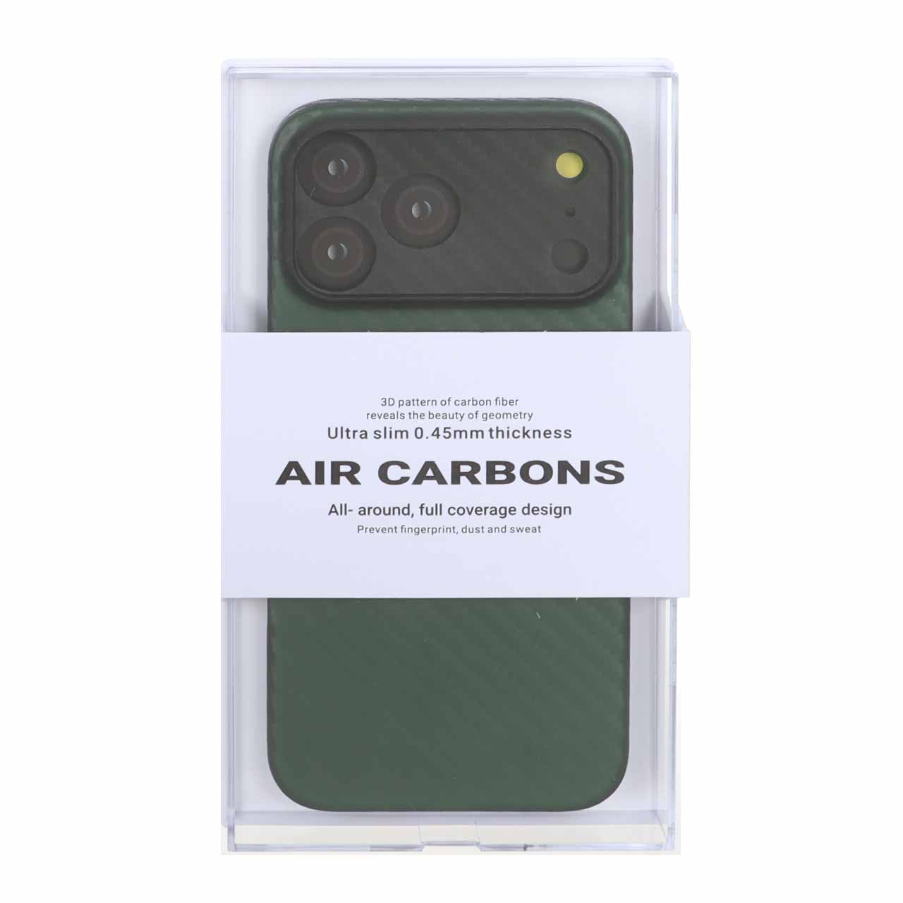 قاب محافظ لنزدار Original KZDoo Air Carbon مدل Apple iPhone 17 Pro Max - سبز