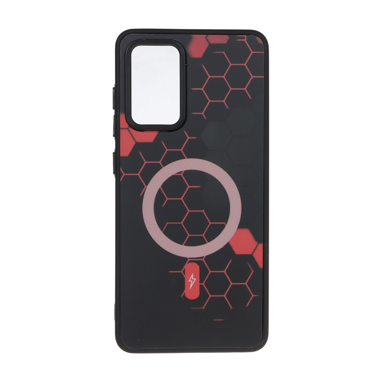 قاب طرح Hexagon مگ سیف قرمز مناسب برای سامسونگ گلکسی A52 و A52s