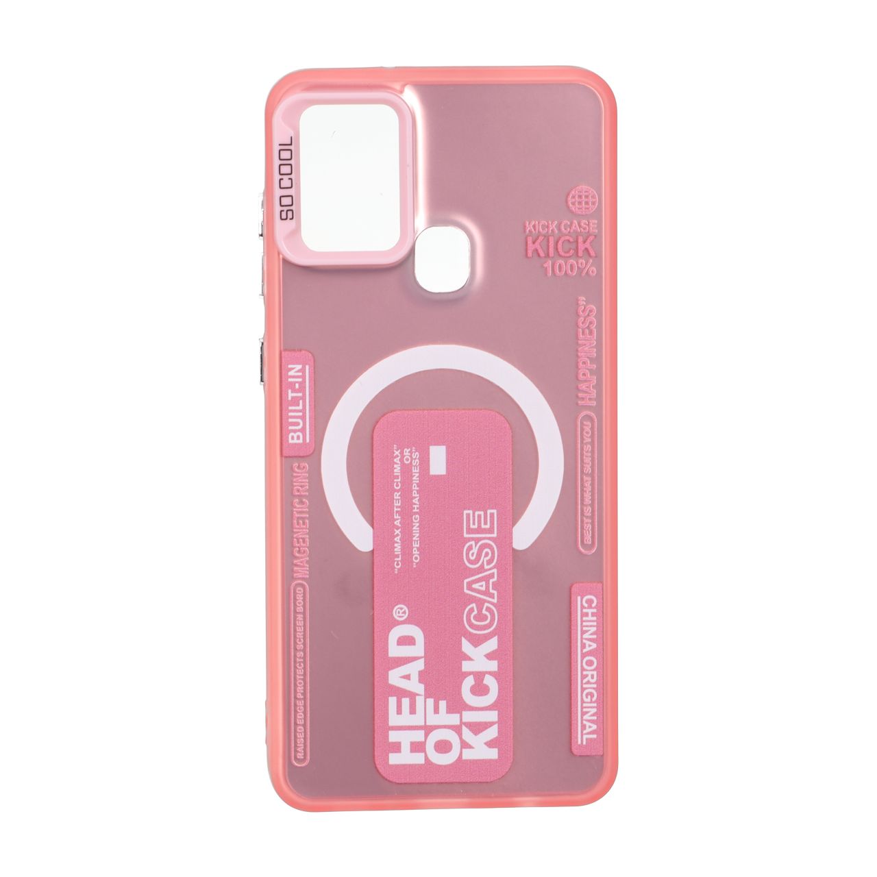 قاب طرح مگ سیف Kick Case SO COOL صورتی مناسب برای سامسونگ گلکسی A21s