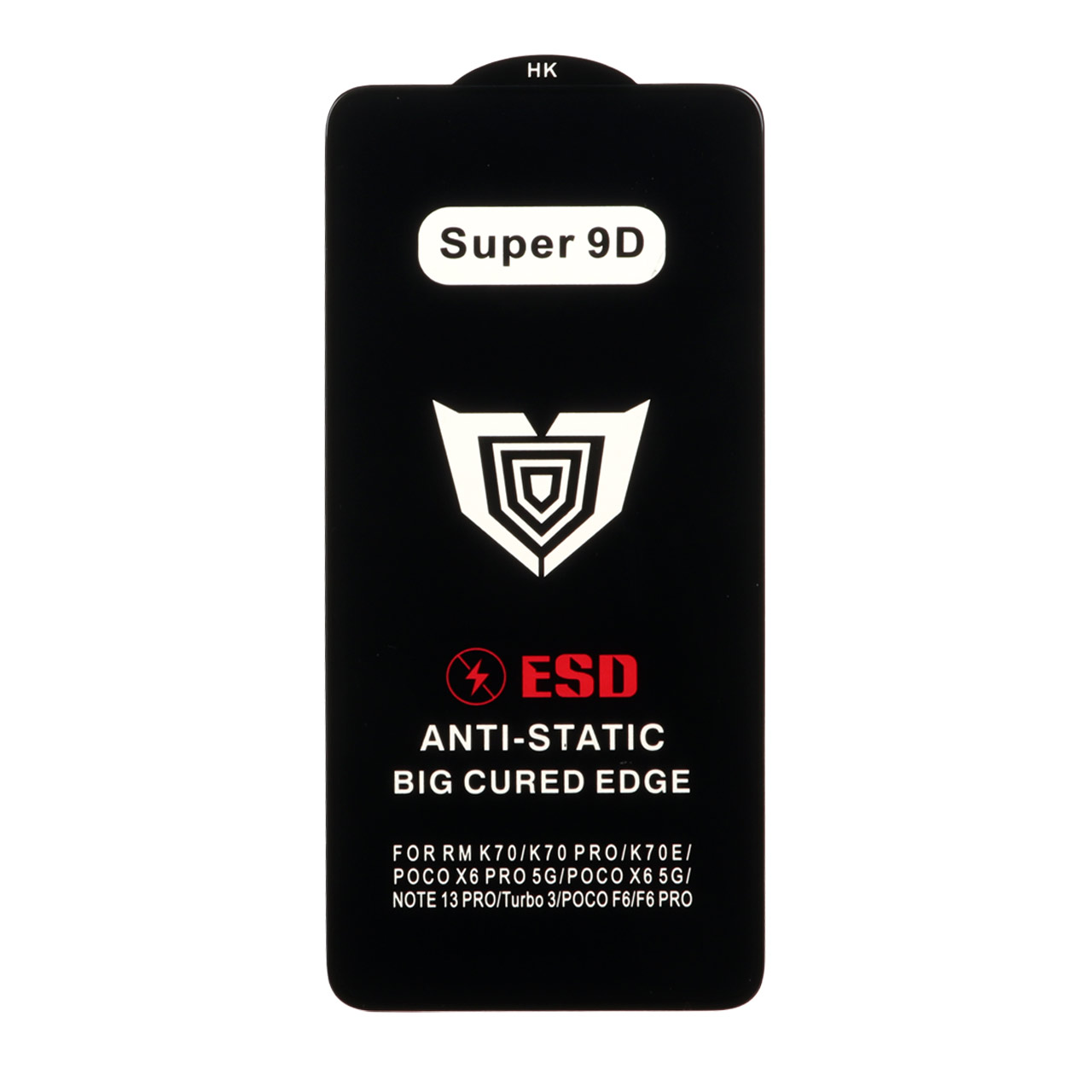 محافظ صفحه نمایش شیشه‌ای Full Cover ESD Anti Static مدل Super 9D برای شیائومی و پوکو
