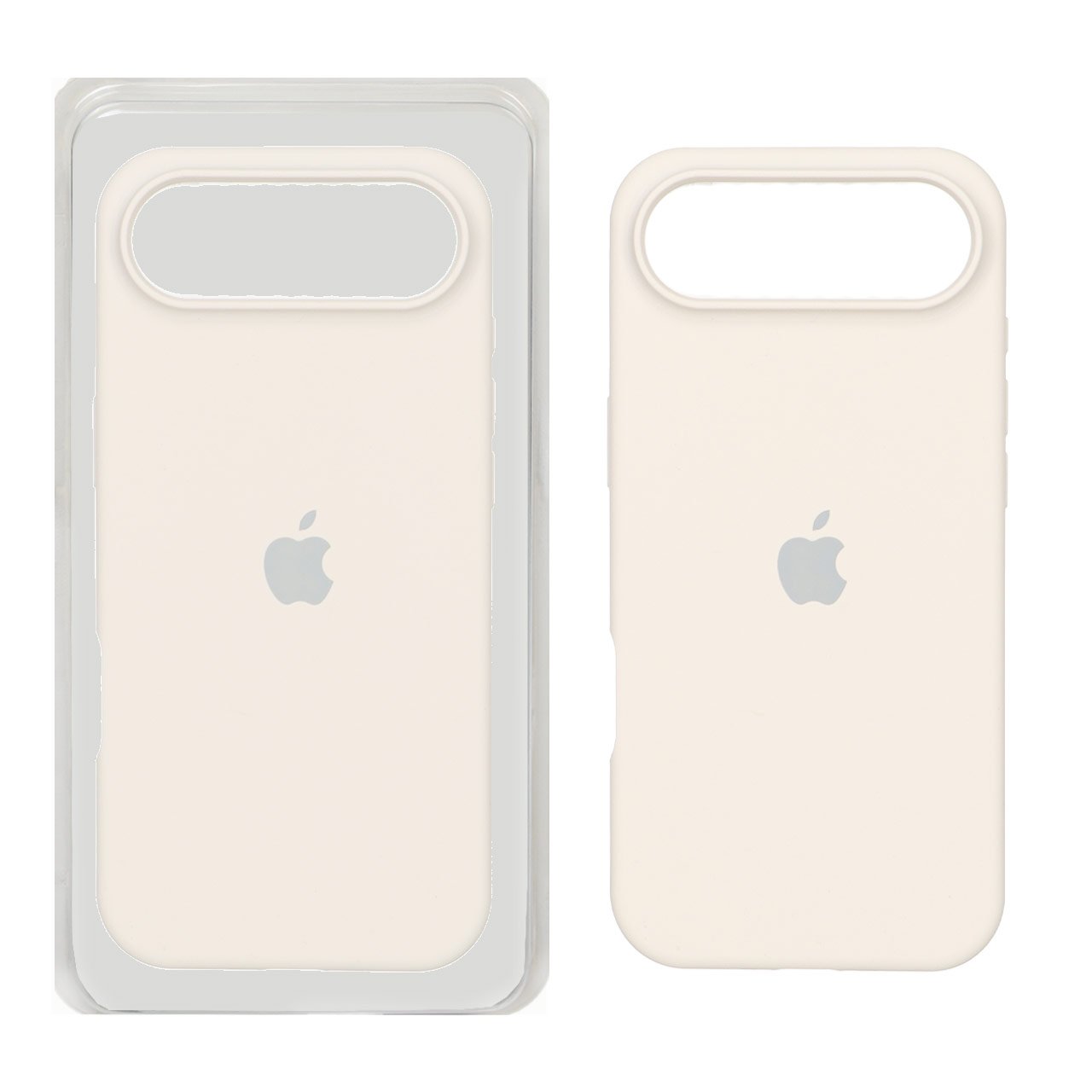 قاب سیلیکونی پاک کنی اورجینال Apple iPhone 17 Air - کرم