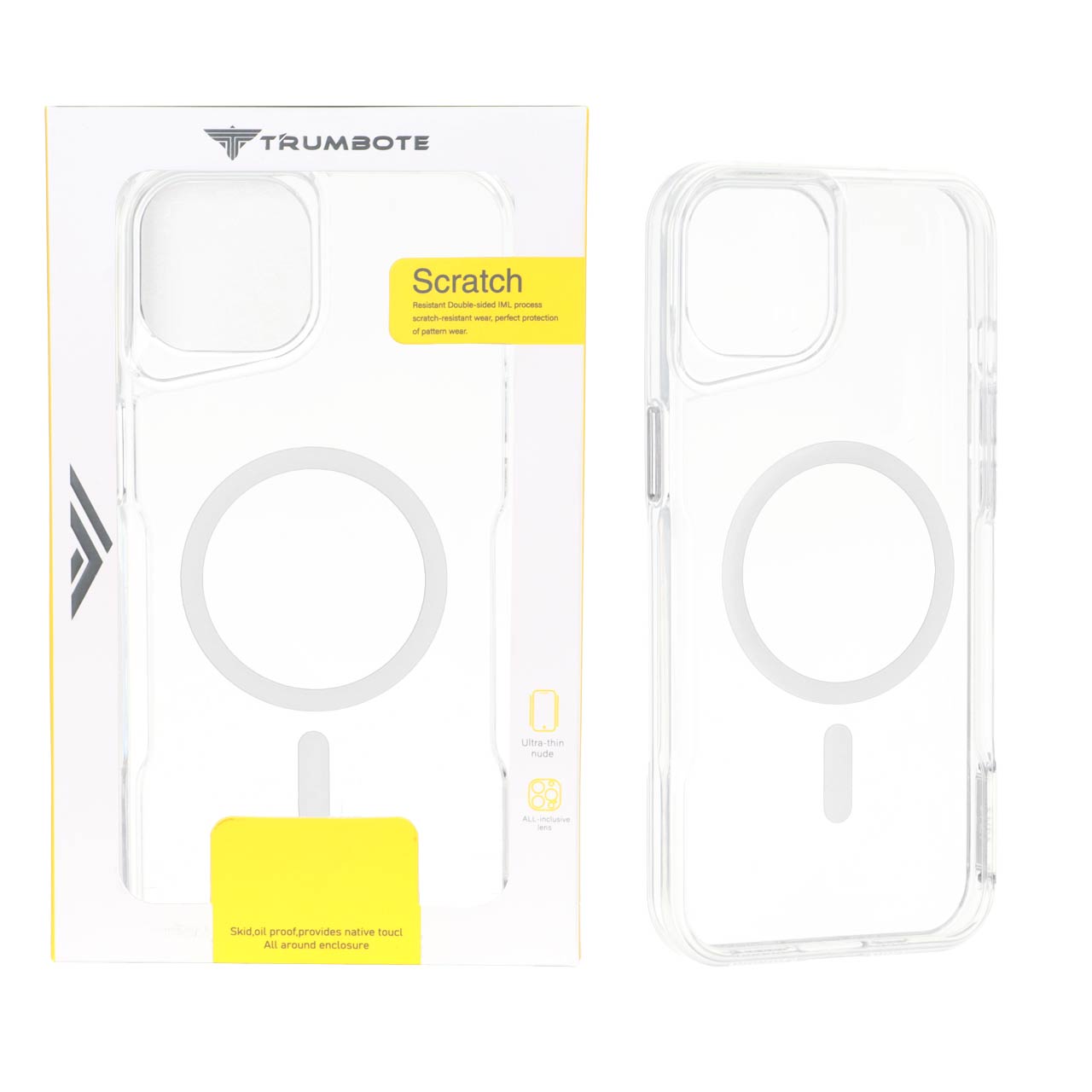 قاب Trumbote NewZone شفاف MagSafe مناسب برای آیفون 15، آیفون 14 و آیفون 13