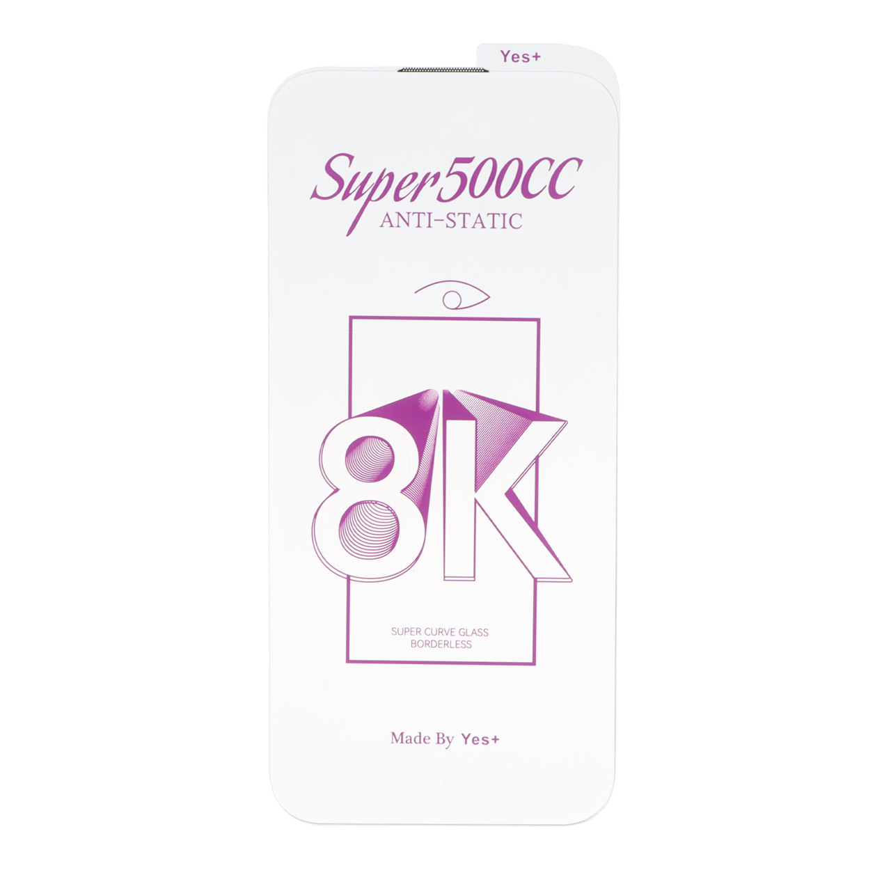 محافظ صفحه نمایش شیشه ای اورجینال بدون حاشیه Super 500CC 8K Yes Plus مدل Apple iPhone 16 Pro Max
