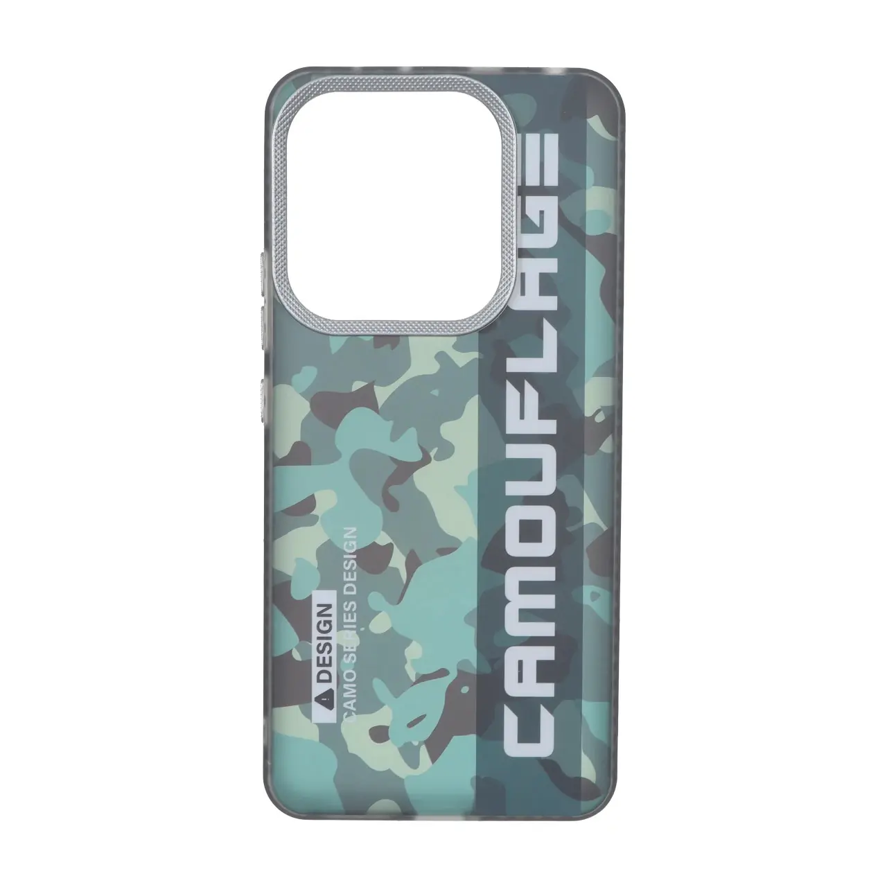 قاب طرح چریکی Camouflage محافظ لنز کربن سبز مناسب برای شیائومی ردمی نوت 14 4G