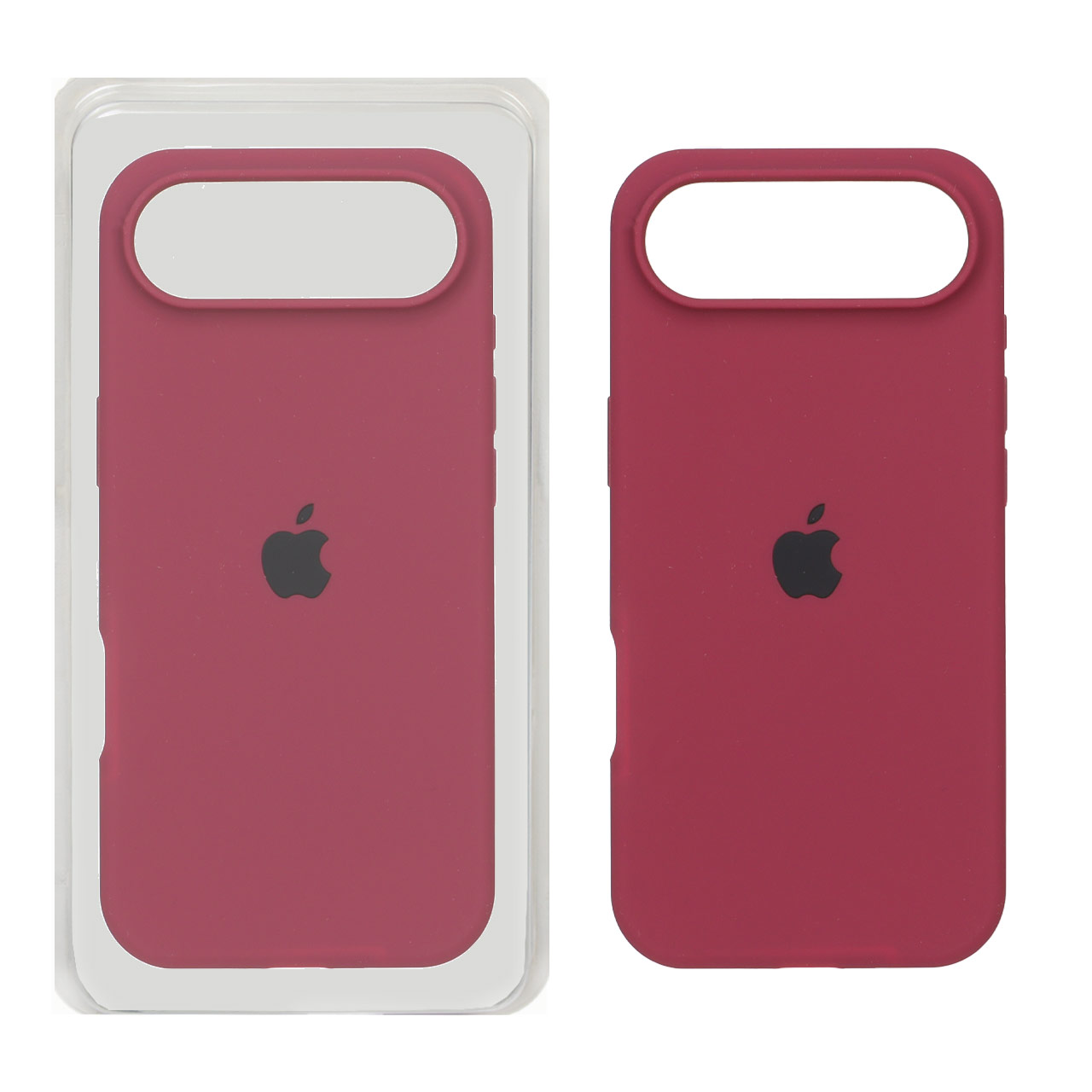 قاب سیلیکونی پاک کنی اورجینال Apple iPhone 17 Air - زرشکی