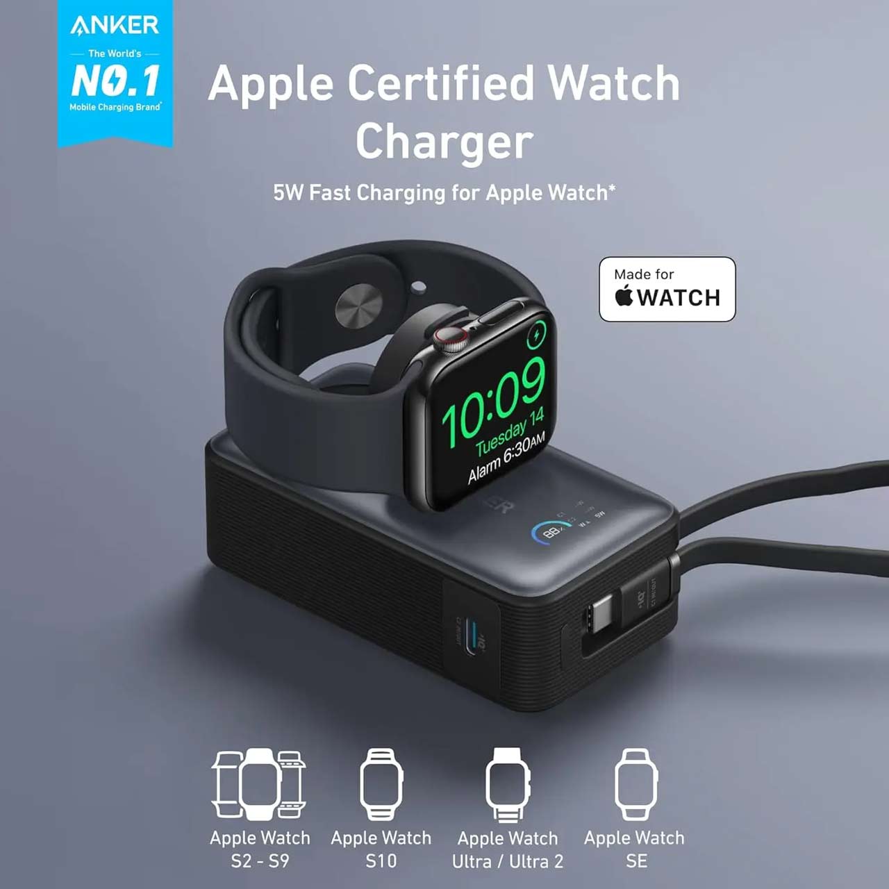 پاور بانک 35 وات 10000 میلی آمپر فست شارژ ANKER مدل A1657H11