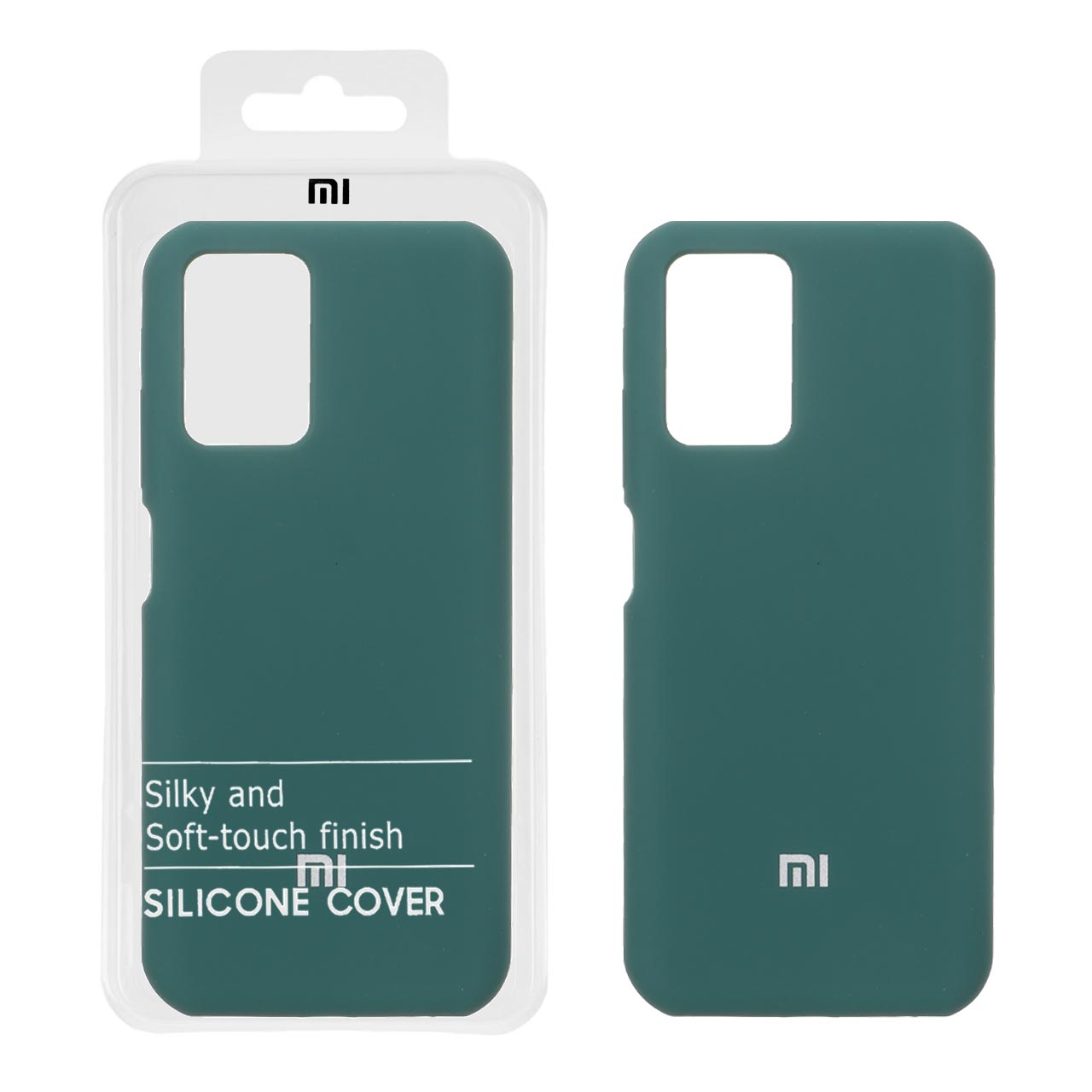 قاب سیلیکونی پاک کنی اورجینال درجه یک Xiaomi Redmi Note 10 4G / Redmi Note 10S / Poco M5S - سبز (پک دار)