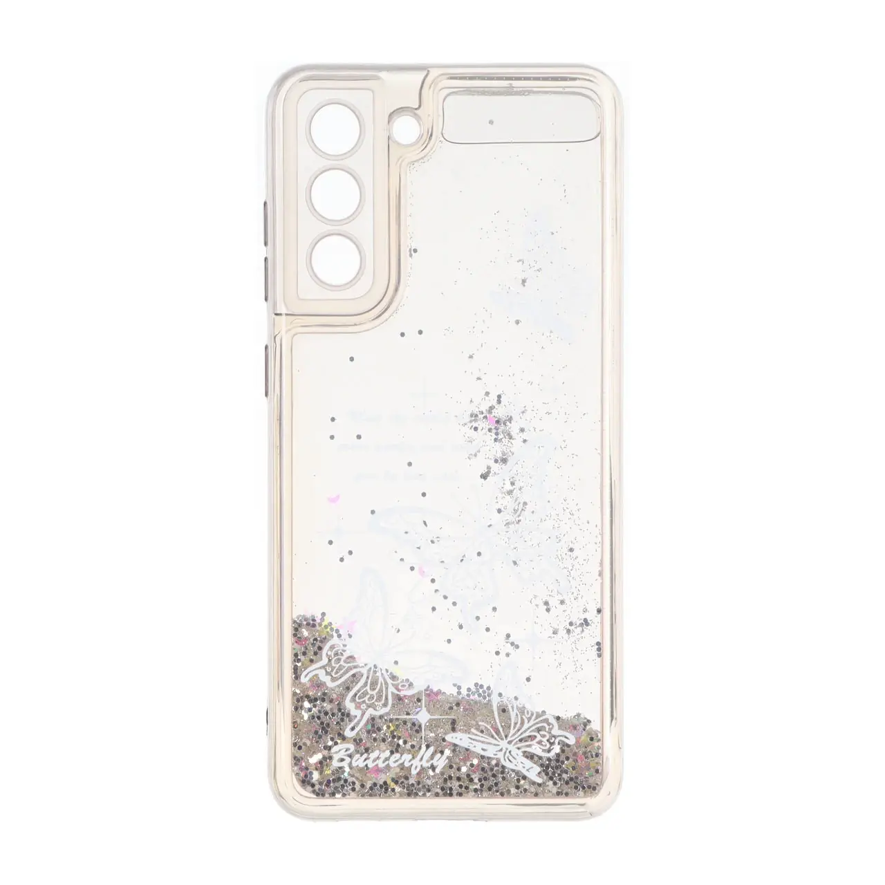 قاب آکواریومی اکلیلی طرح دار دور ژله ای Samsung Galaxy S21 FE - کد 152