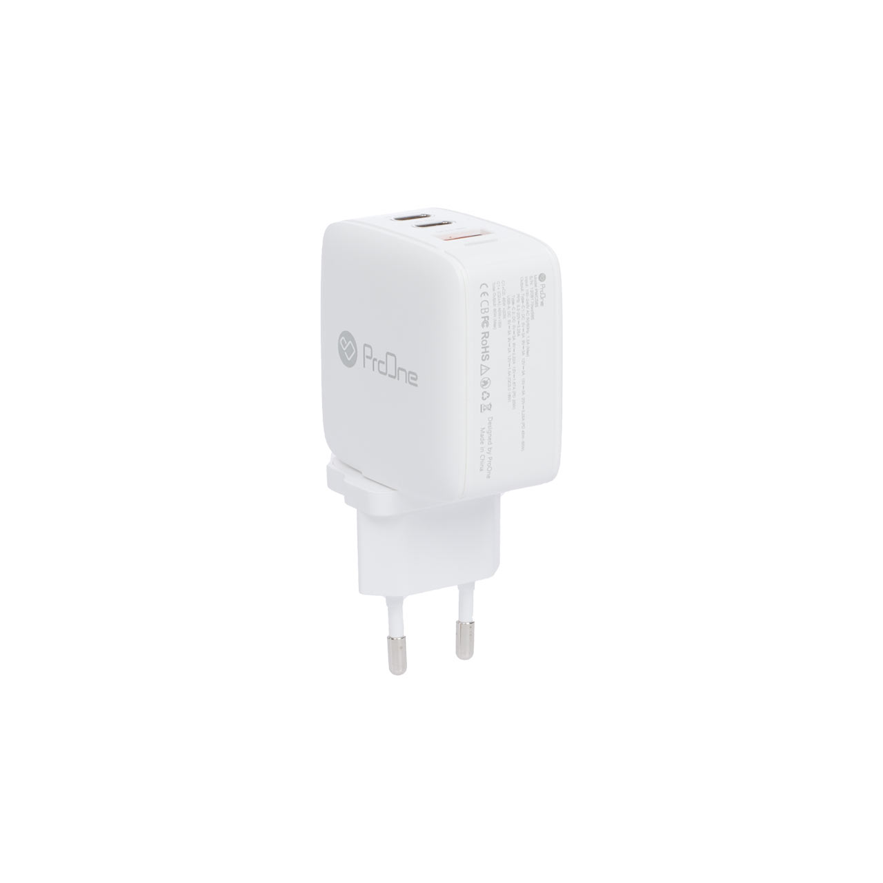 شارژر دیواری 65 وات فست و PD سه پورت ProOne مدل PWC565