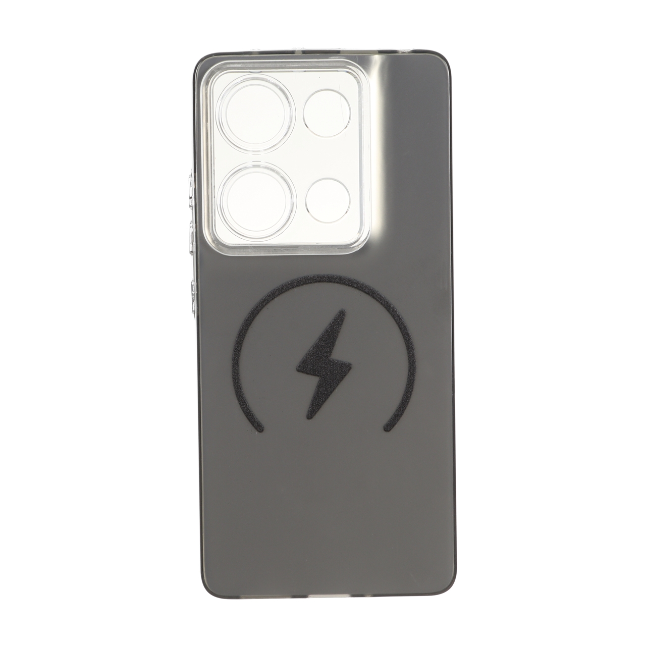 قاب SO COOL طرح مگ سیف Spark لنز شفاف مشکی مناسب برای شیائومی ردمی نوت 14 اس / ردمی نوت 13 پرو 4G / پوکو ام 6 پرو 4G
