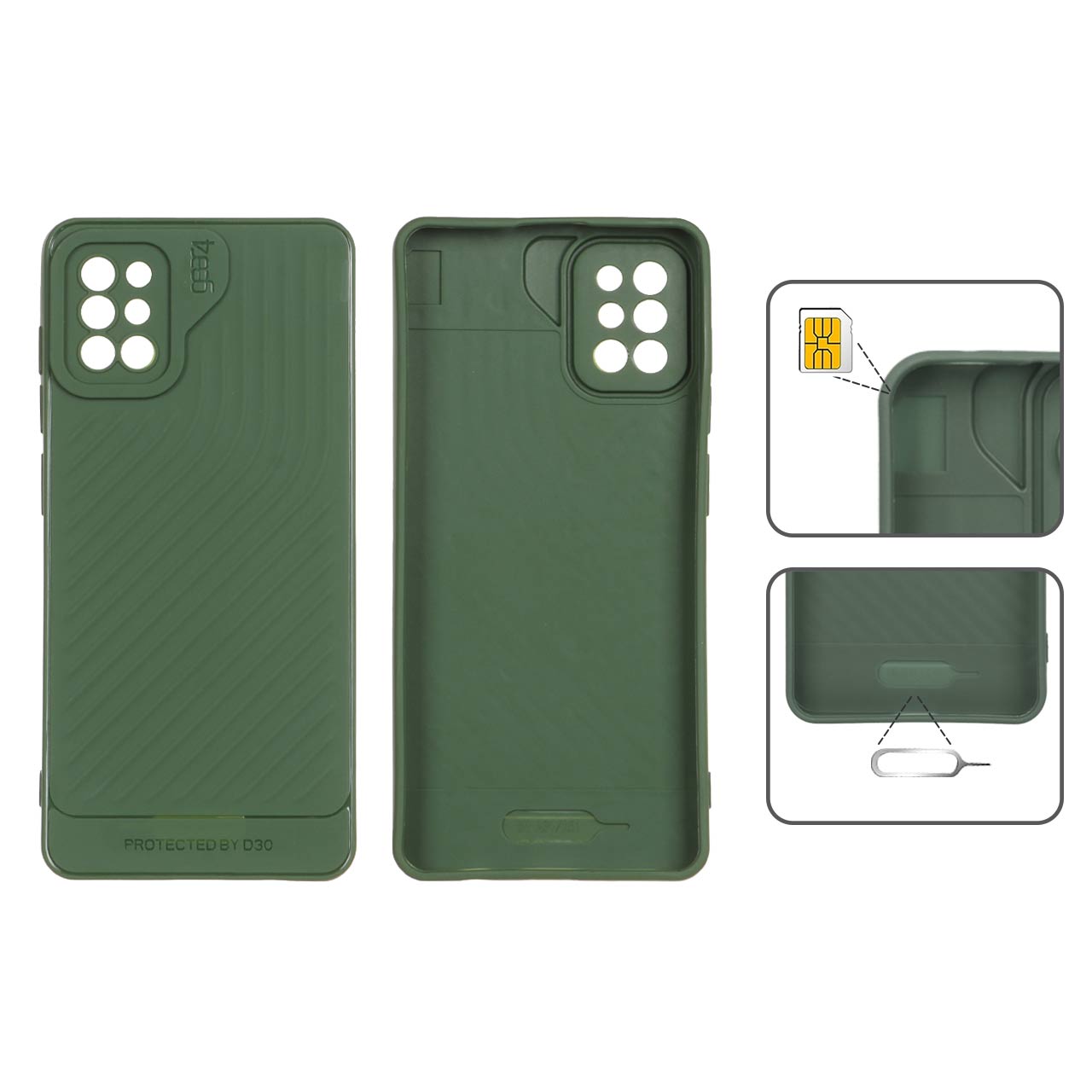 قاب طرح کبریتی Gear4 مناسب برای سامسونگ گلکسی A51 و M40s سبز