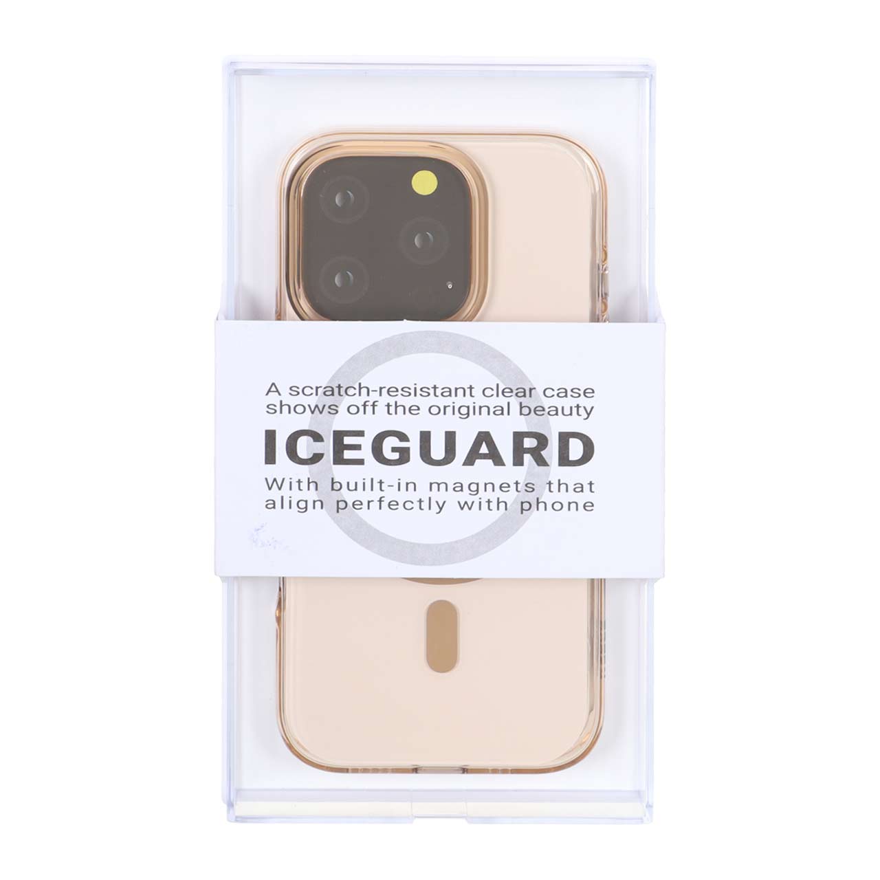 قاب مگ سیف شفاف KDoo مدل ICEGUARD رنگ صحرایی مناسب برای آیفون ۱۶ پرو