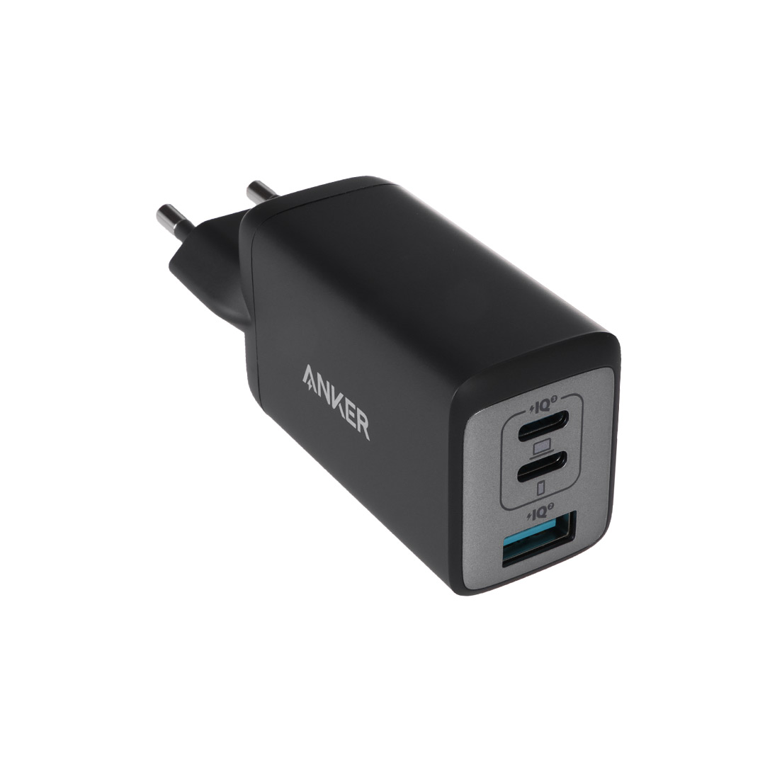 شارژر دیواری 65 وات PD و فست سه پورت ANKER مدل A2667 - مشکی